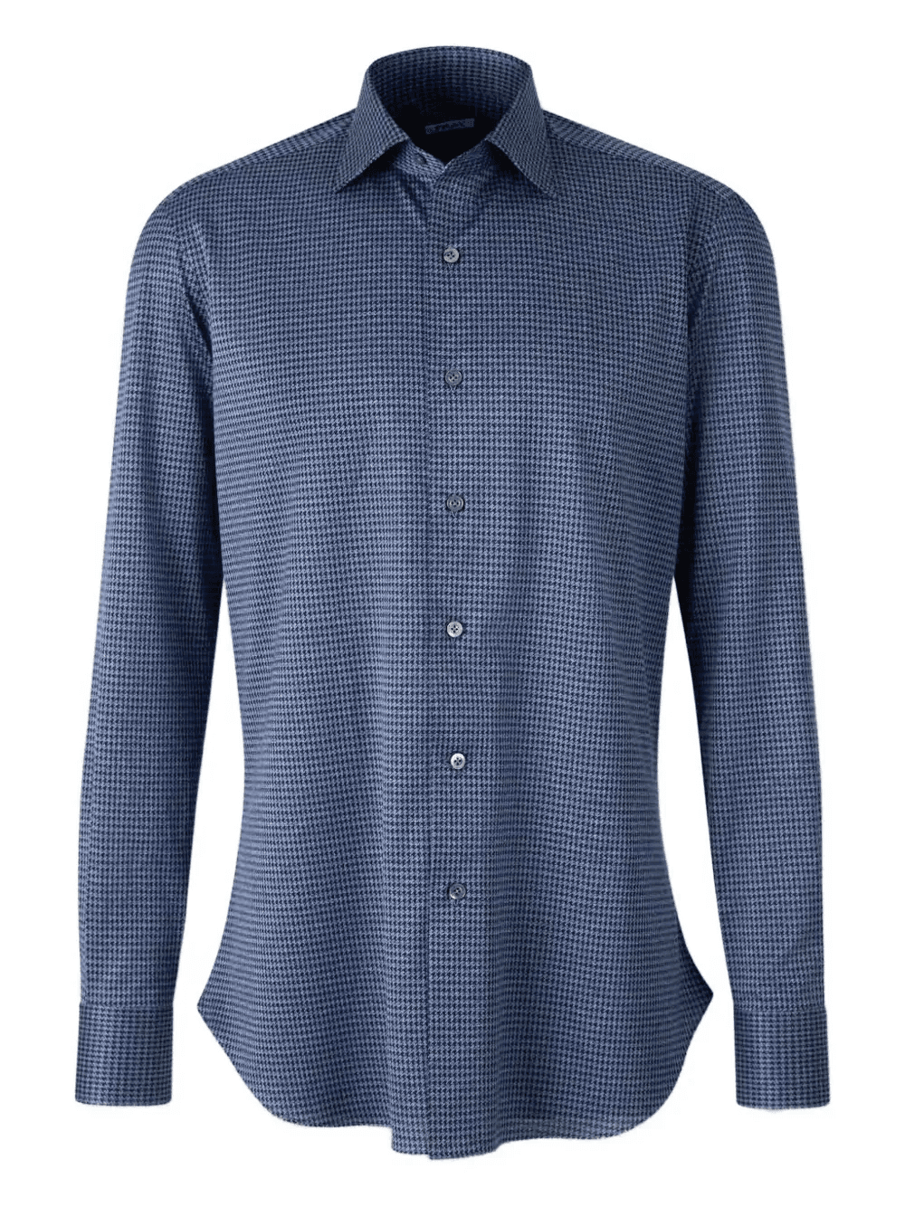 houndstooth long-sleeve shirt - Image 1
