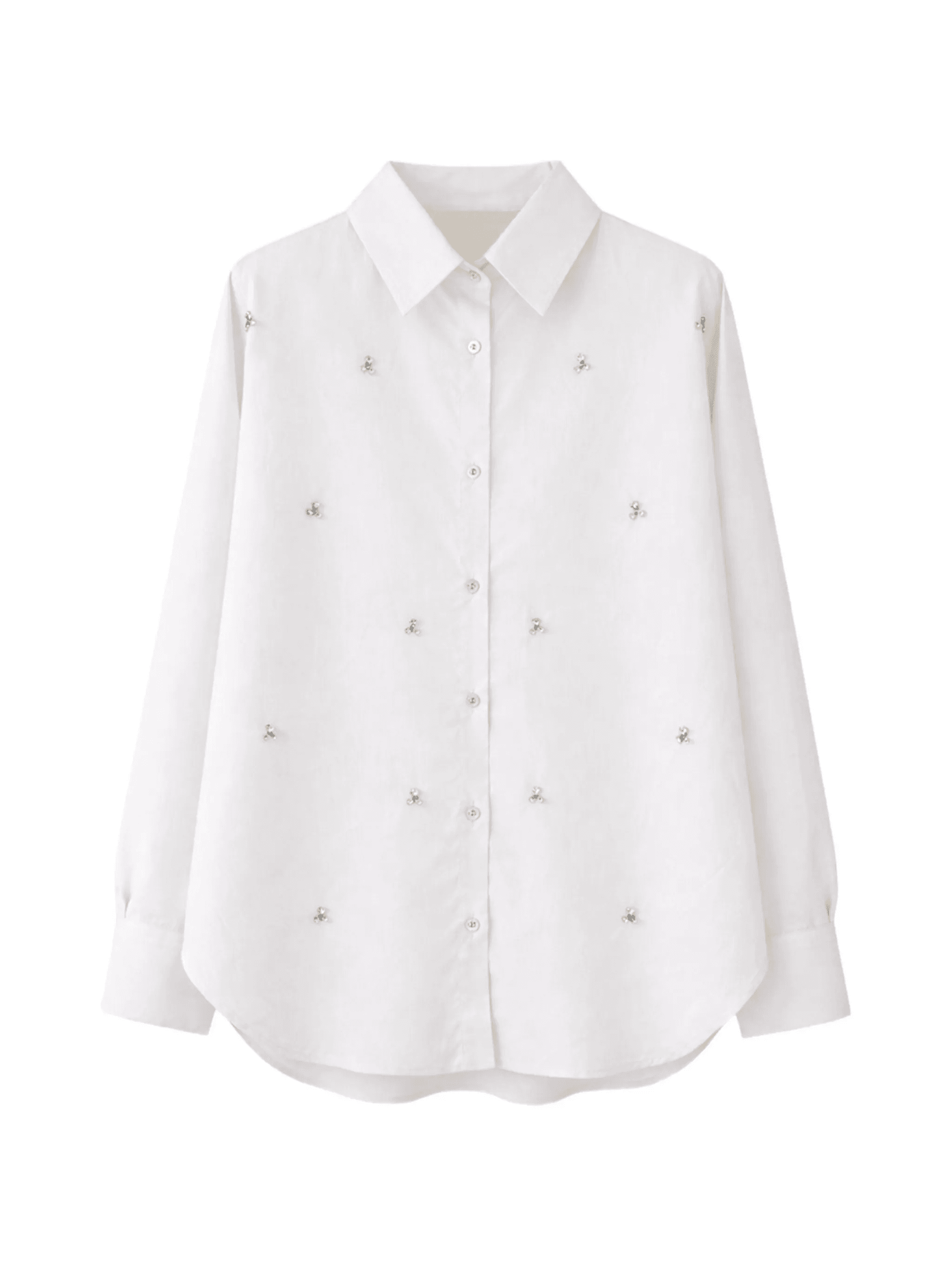 embellished cotton shirt - Image 1