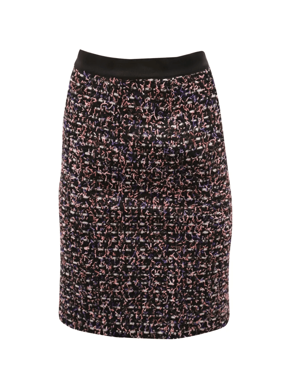tweed elasticated-waist midi skirt - Image 1