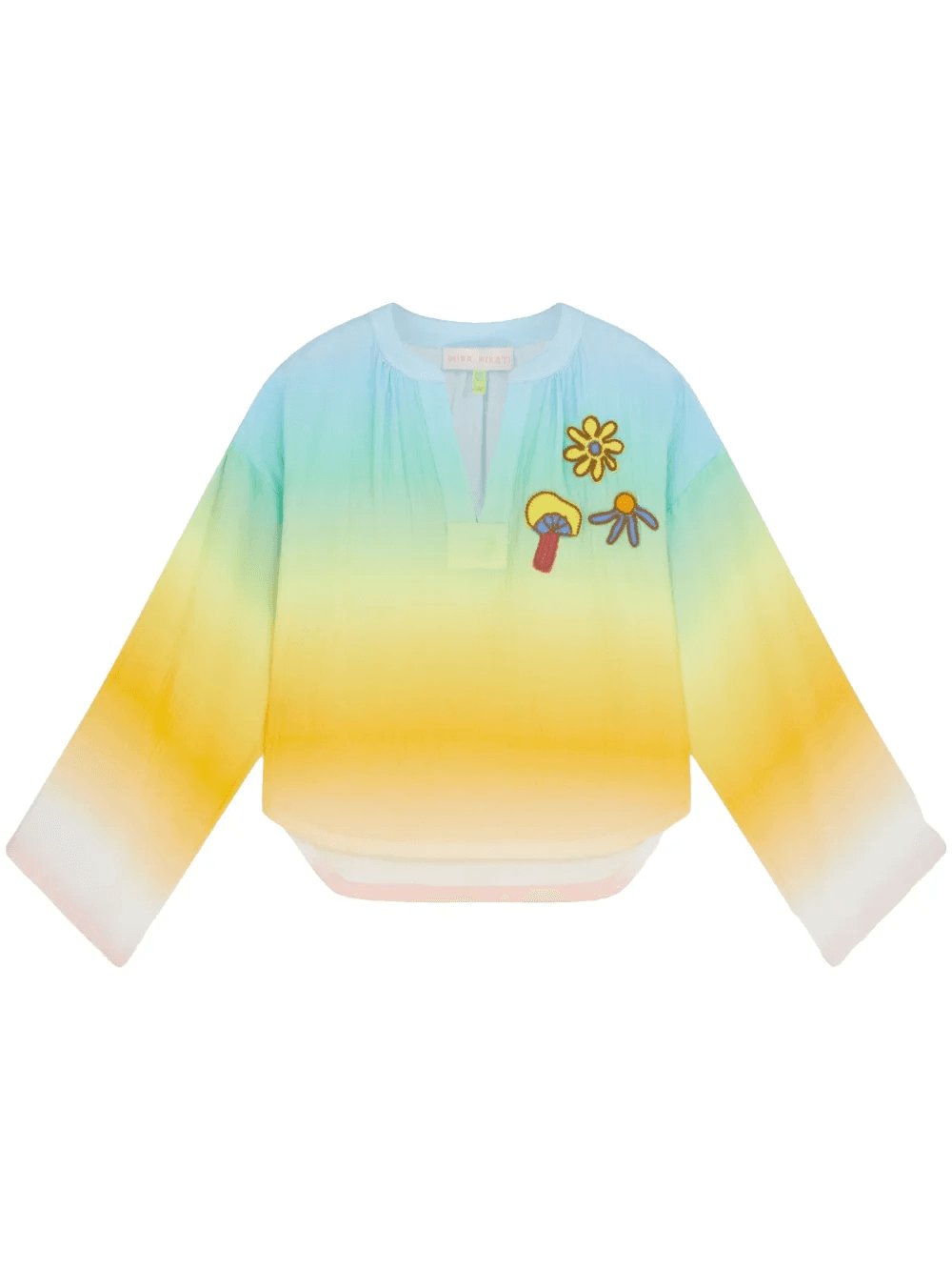 logo-appliqué blouse - Image 1