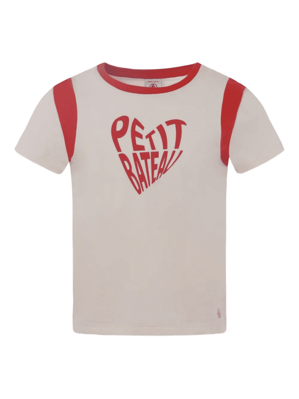 heart-print organic-cotton T-shirt - Image 1