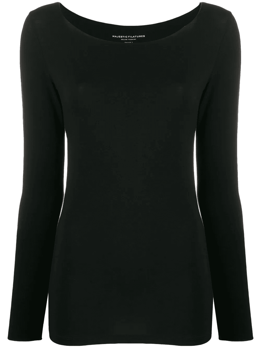 boat neck stretch top - Image 1