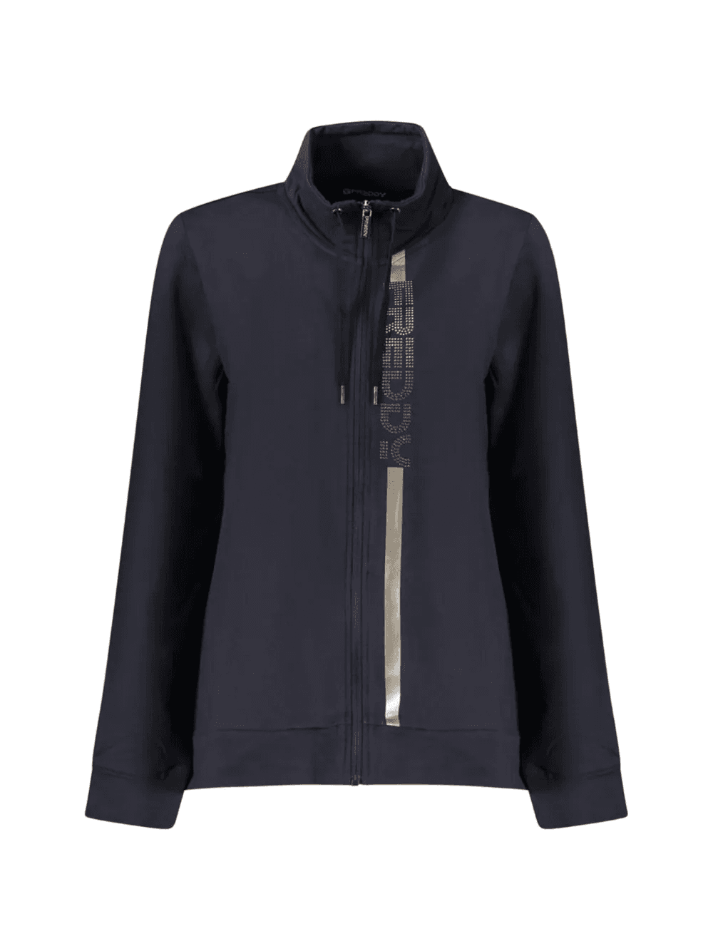 logo-print zip-up sweatshirt - Image 1