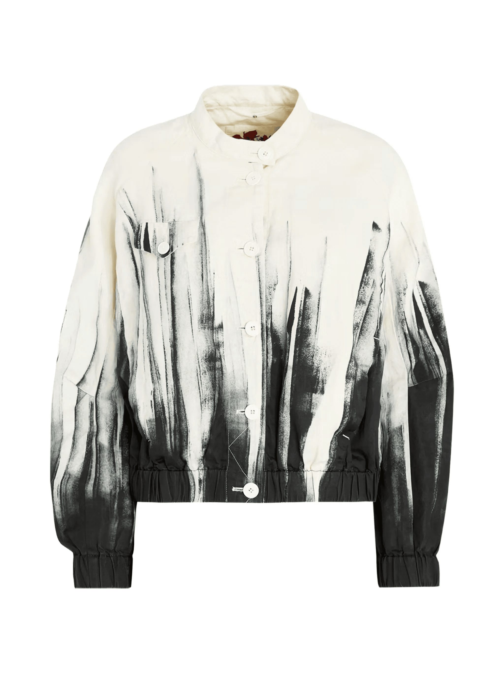 Jack-Coat buttoned graphic bomber jacket - Image 1