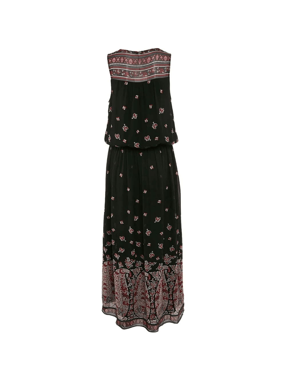 silk printed maxi dress - Image 1