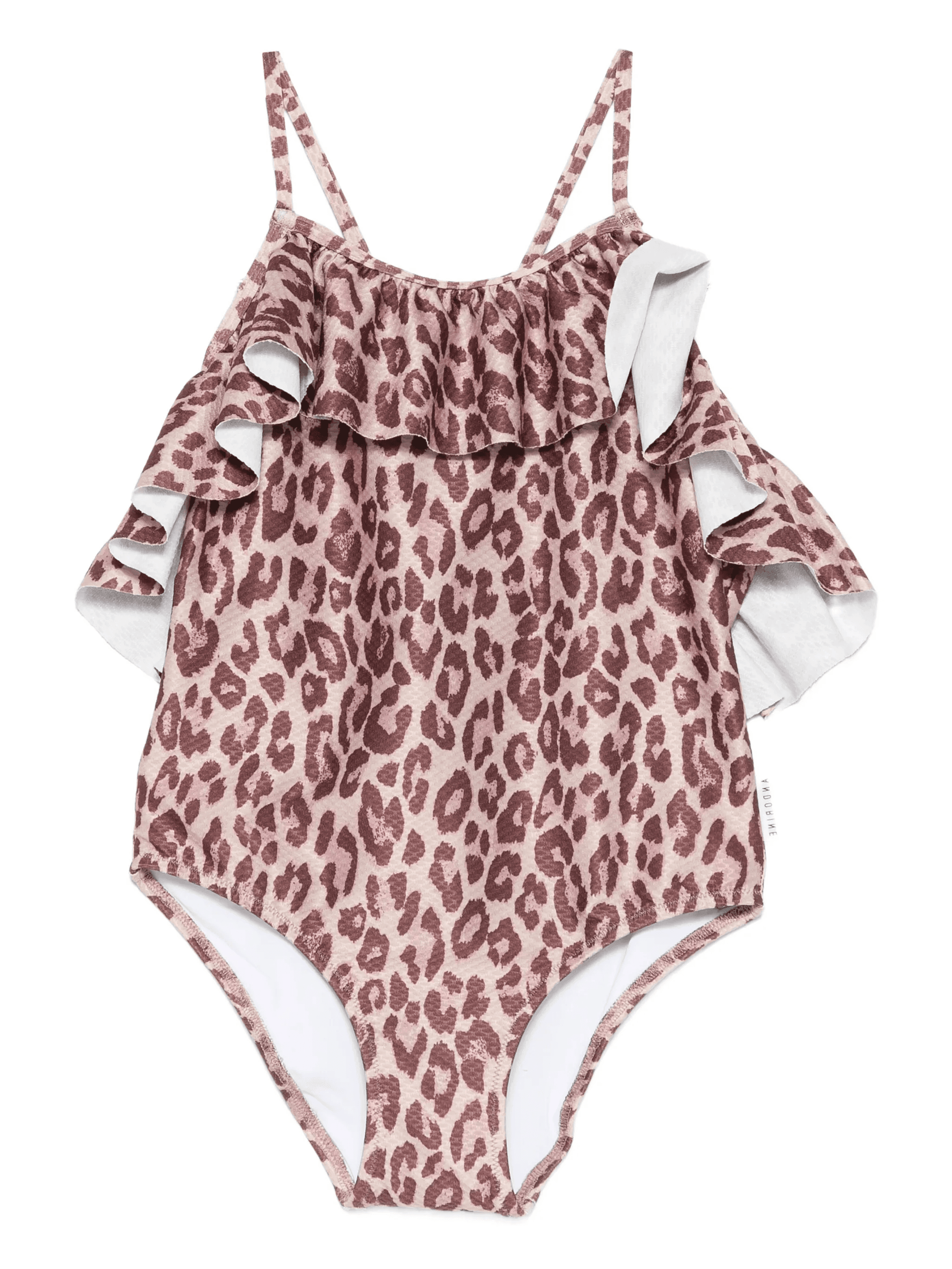 leopard-print ruffled swimsuit - Image 1
