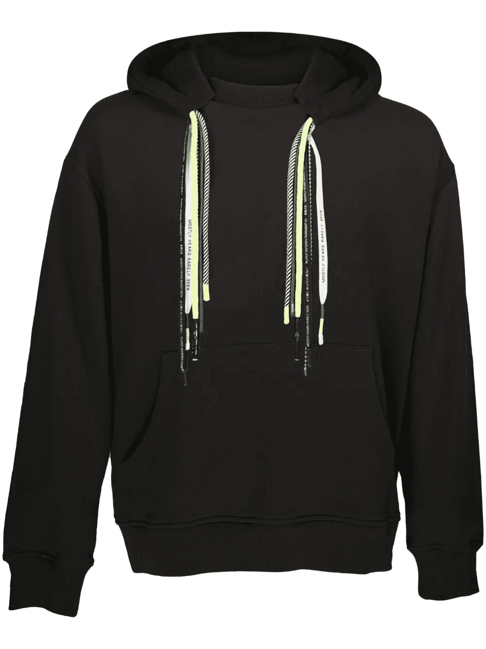 panelled cotton hoodie - Image 1