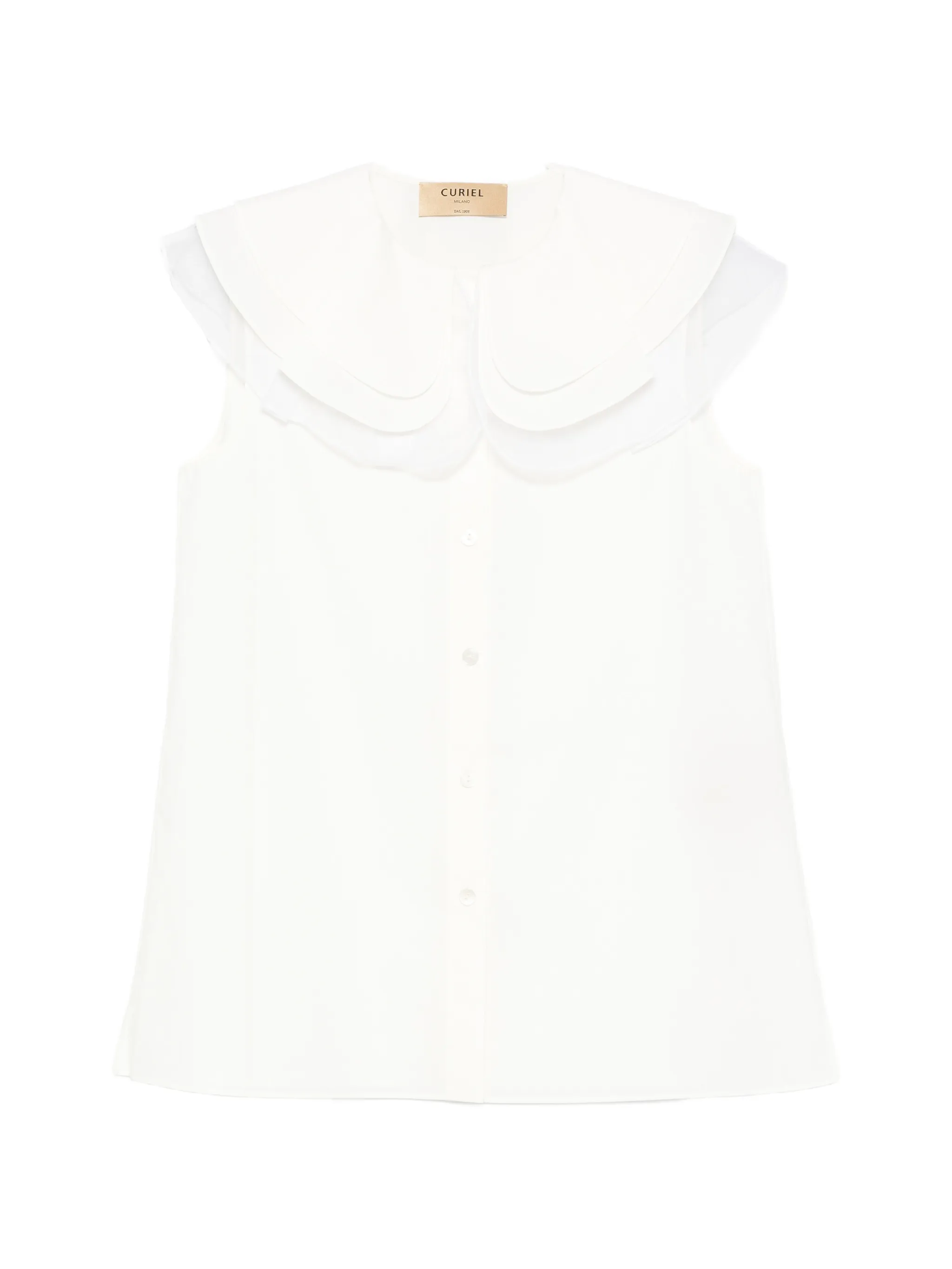 ruffled-collar blouse - Image 1