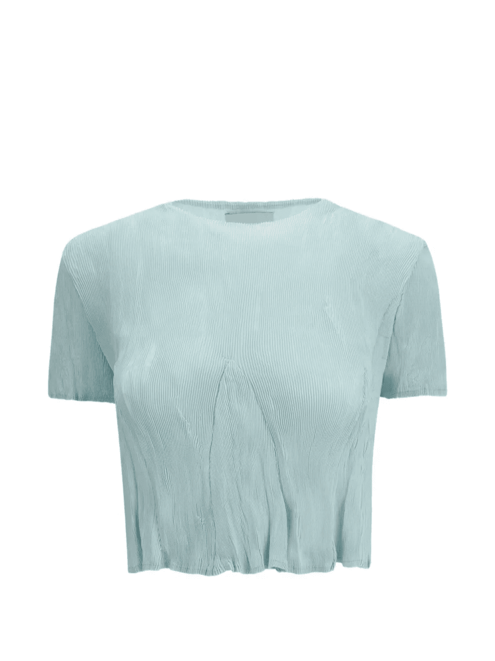 crew-neck crop top - Image 1