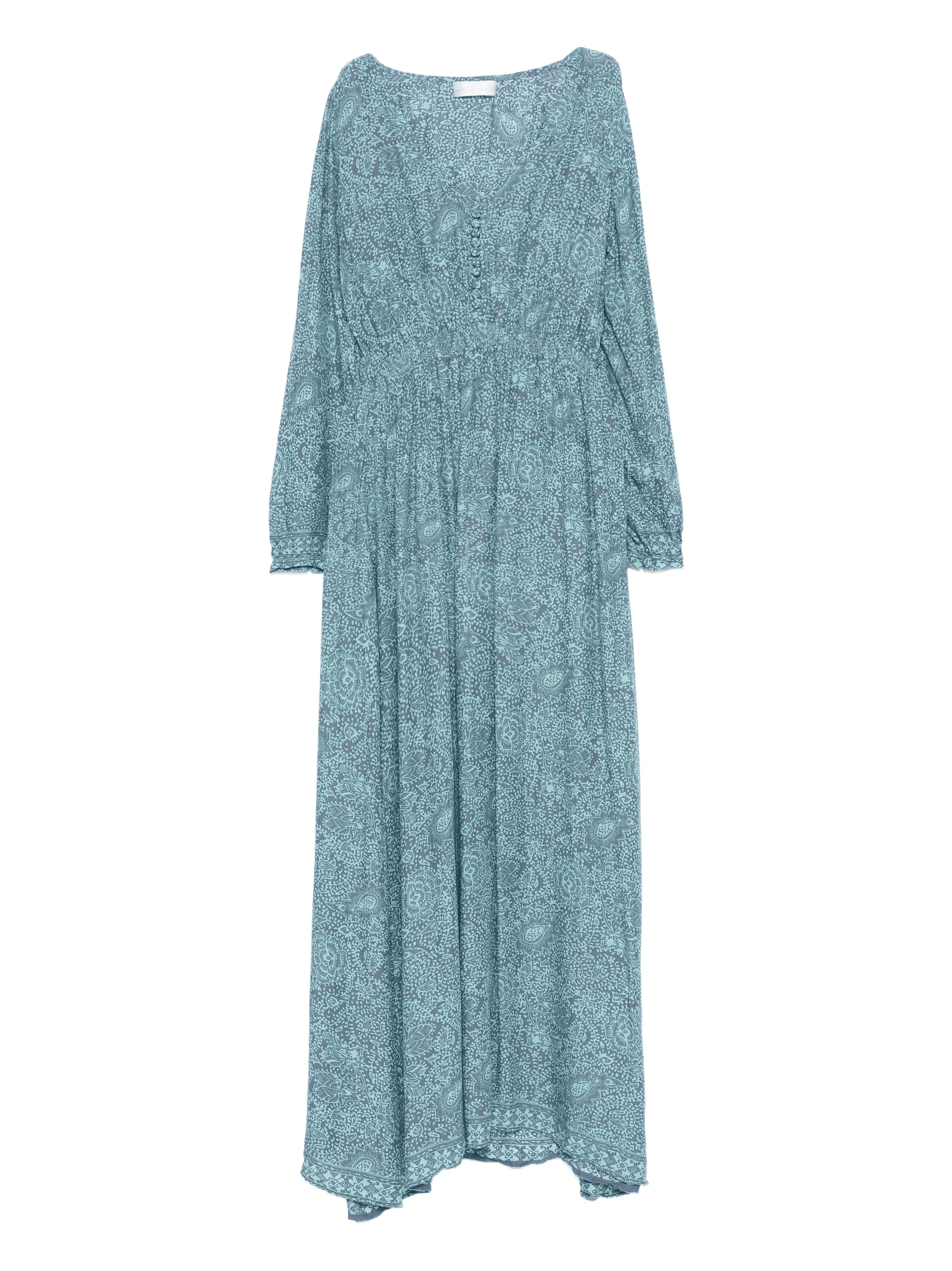 buttoned printed shangri dress - Image 1