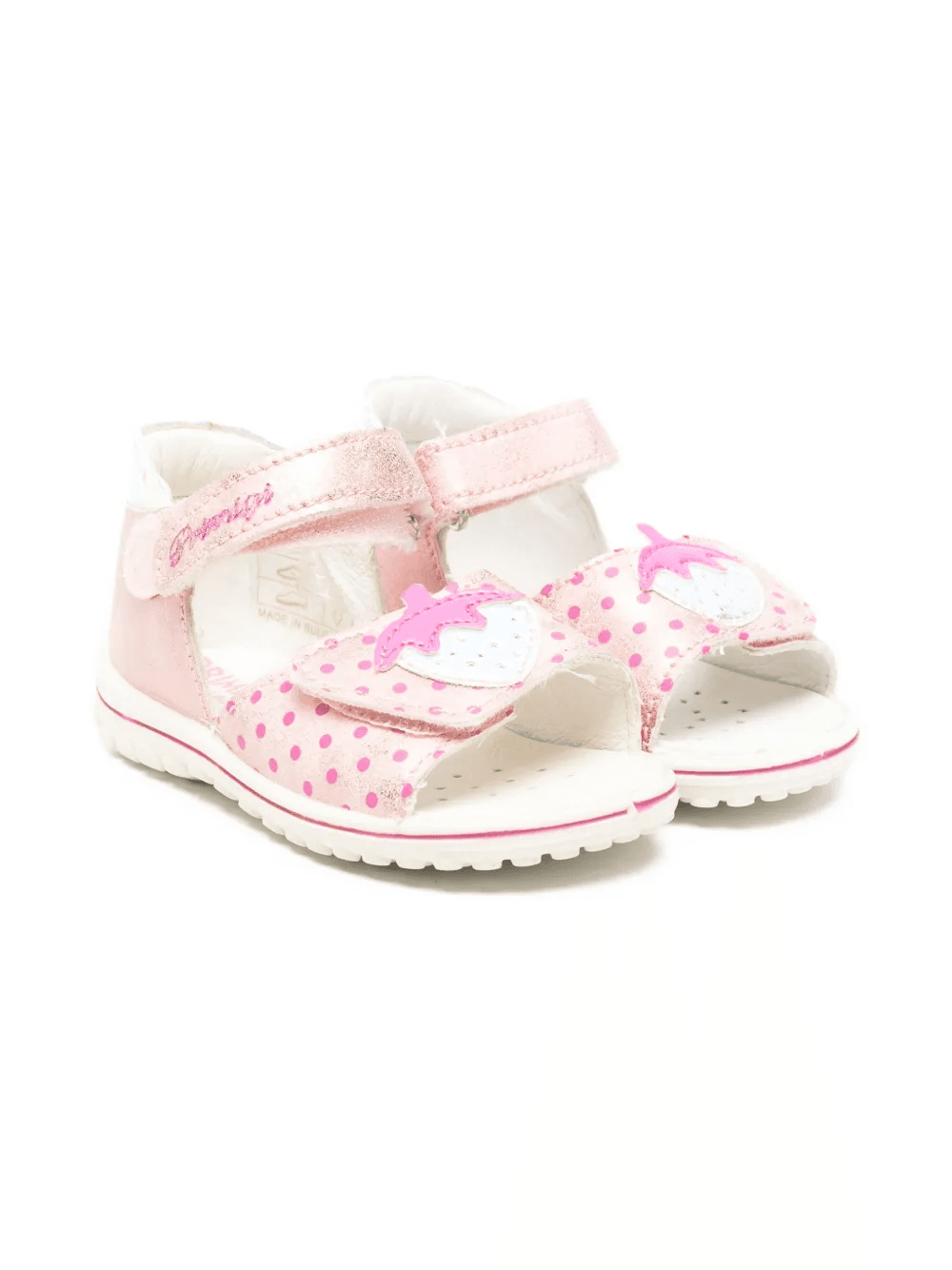 polka-dot appliqué sandals - Image 1