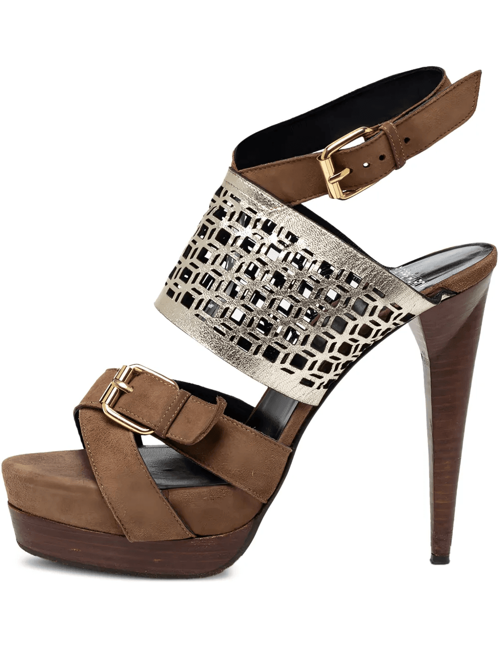130mm buckle-detail platform sandals - Image 1