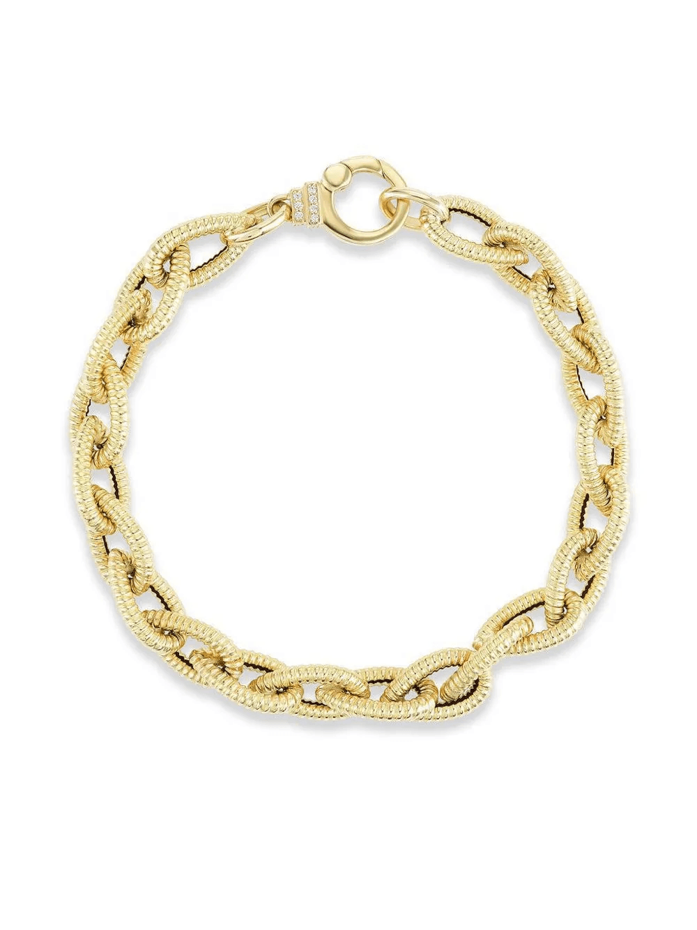 18K yellow gold Teardrop diamond bracelet - Image 1