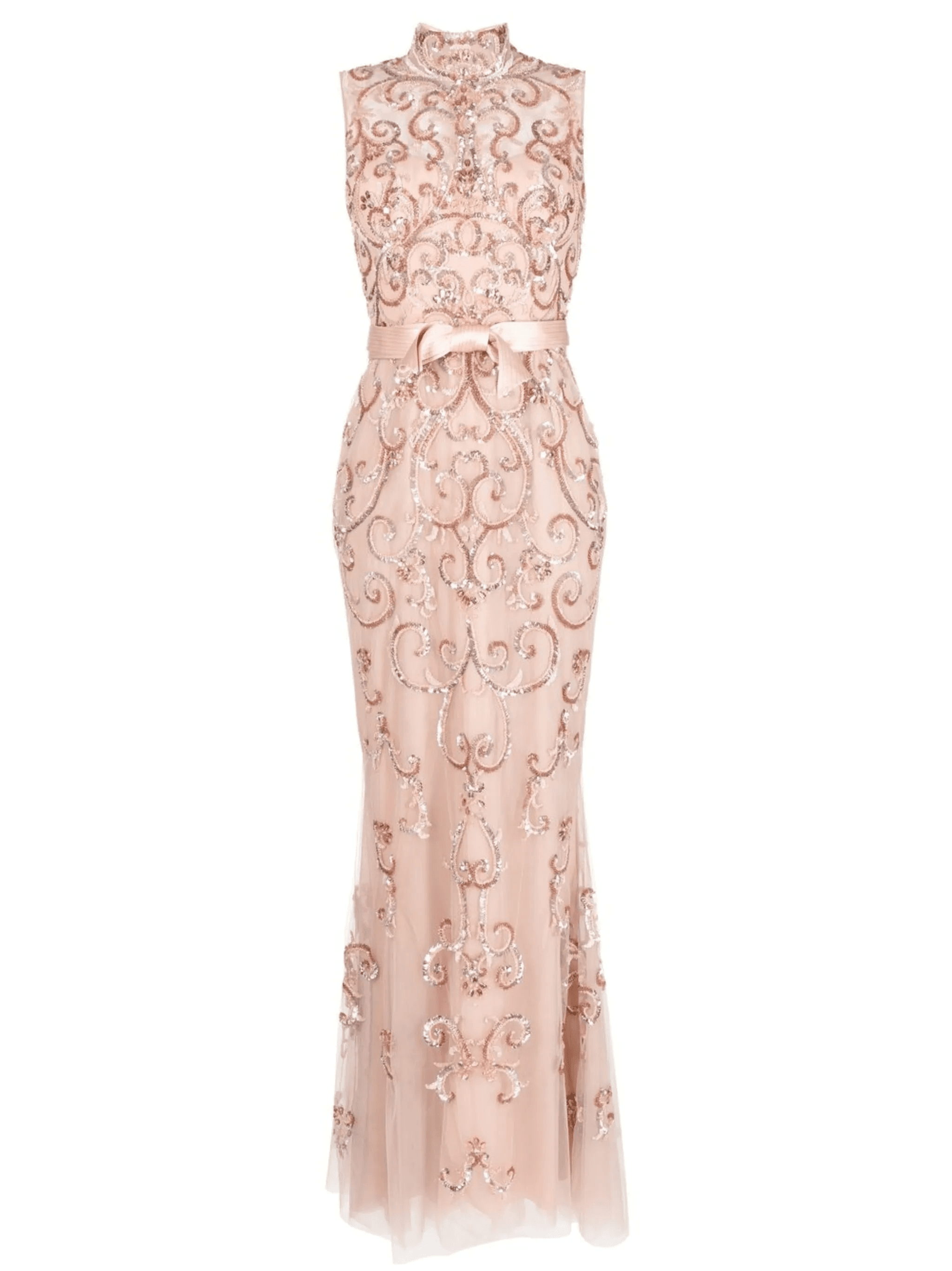 high neck embellished gown - Image 1