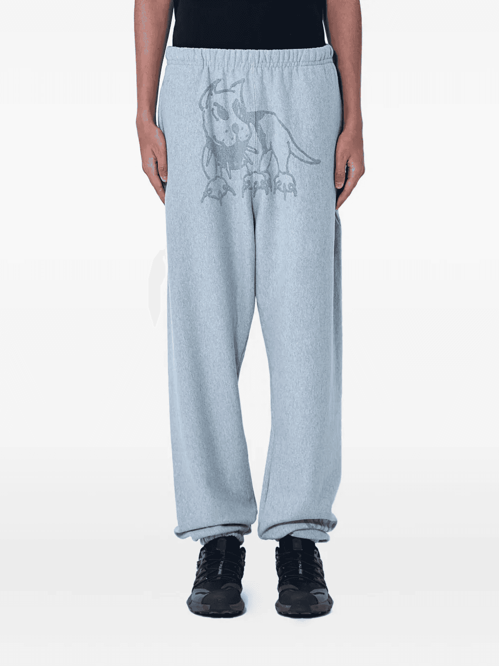 graphic-print cotton track pants - Image 1