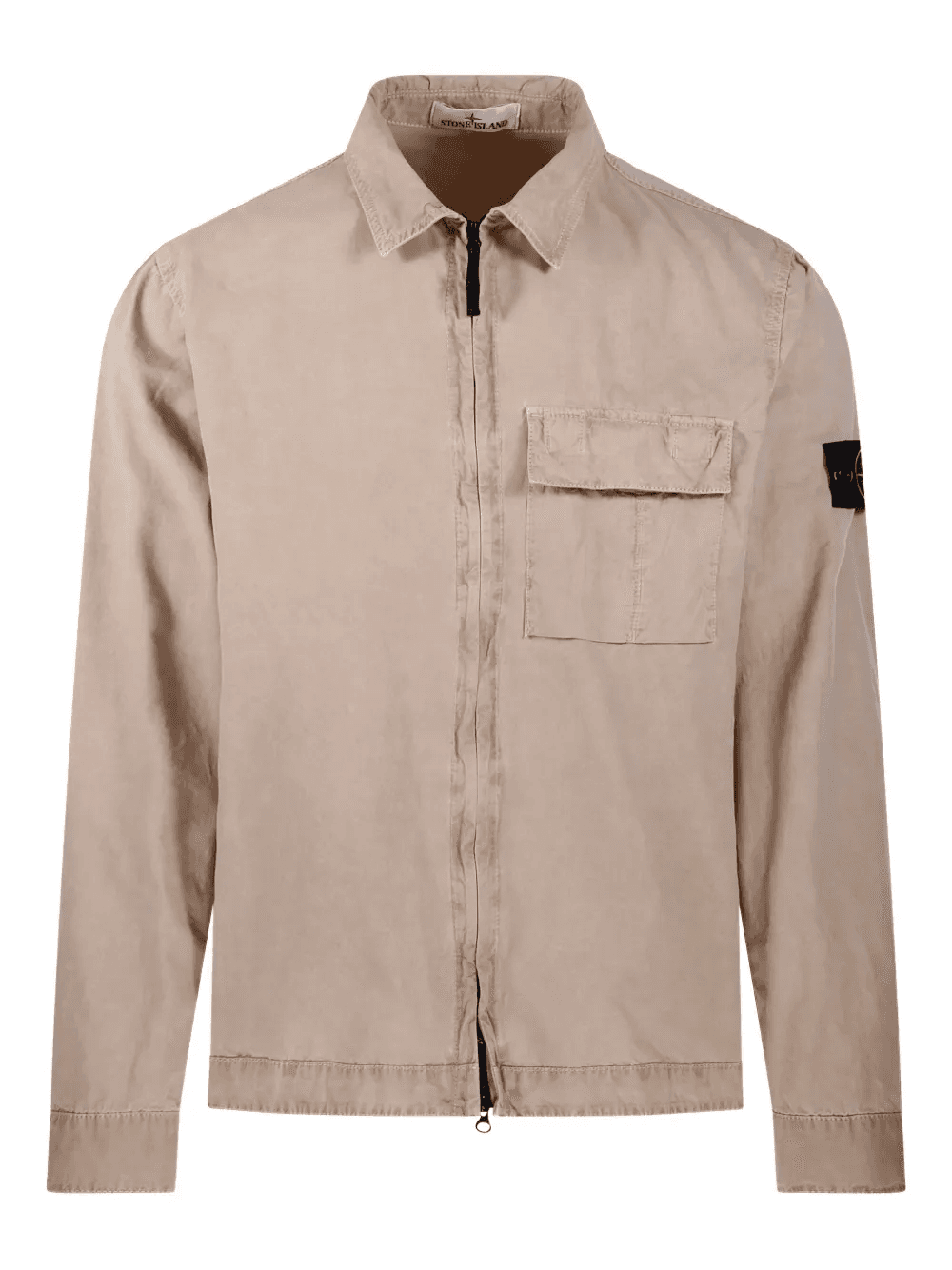 pocket cotton shirt jacket - Image 1