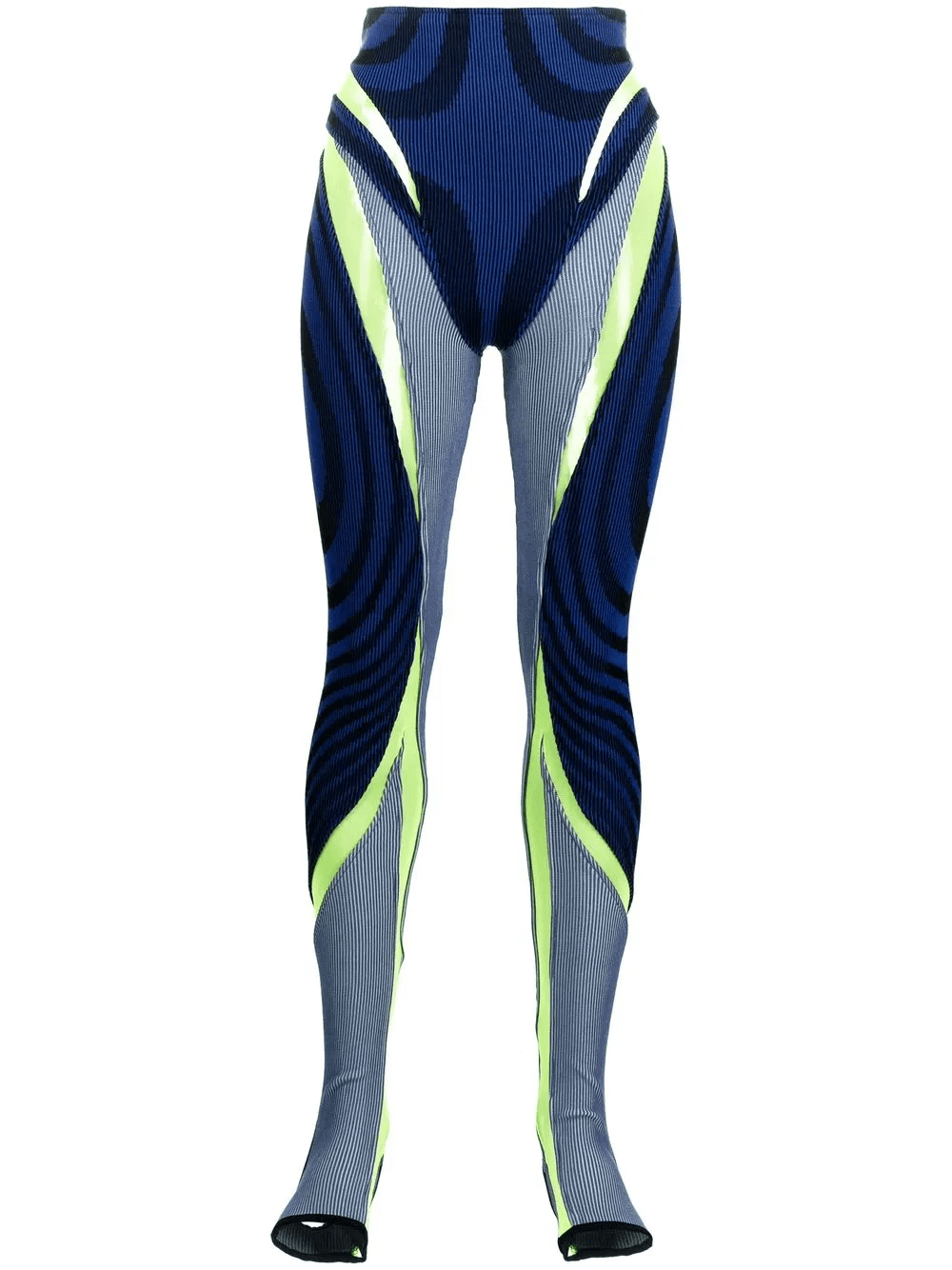 panelled ribbed leggings - Image 1