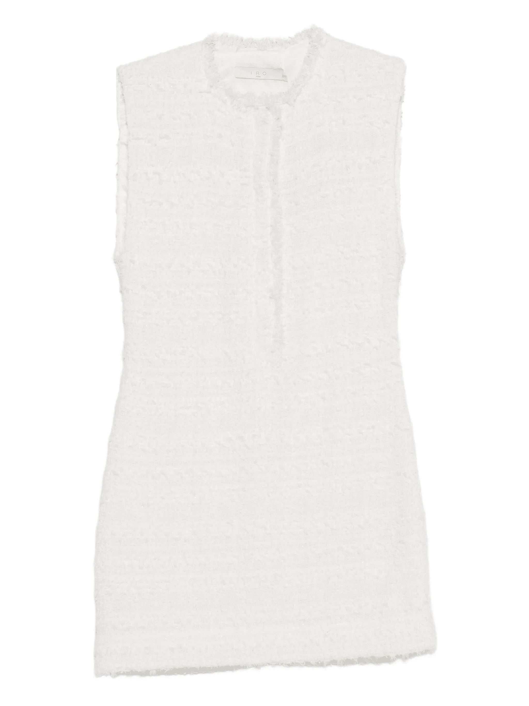 tweed sleeveless mini dress - Image 1