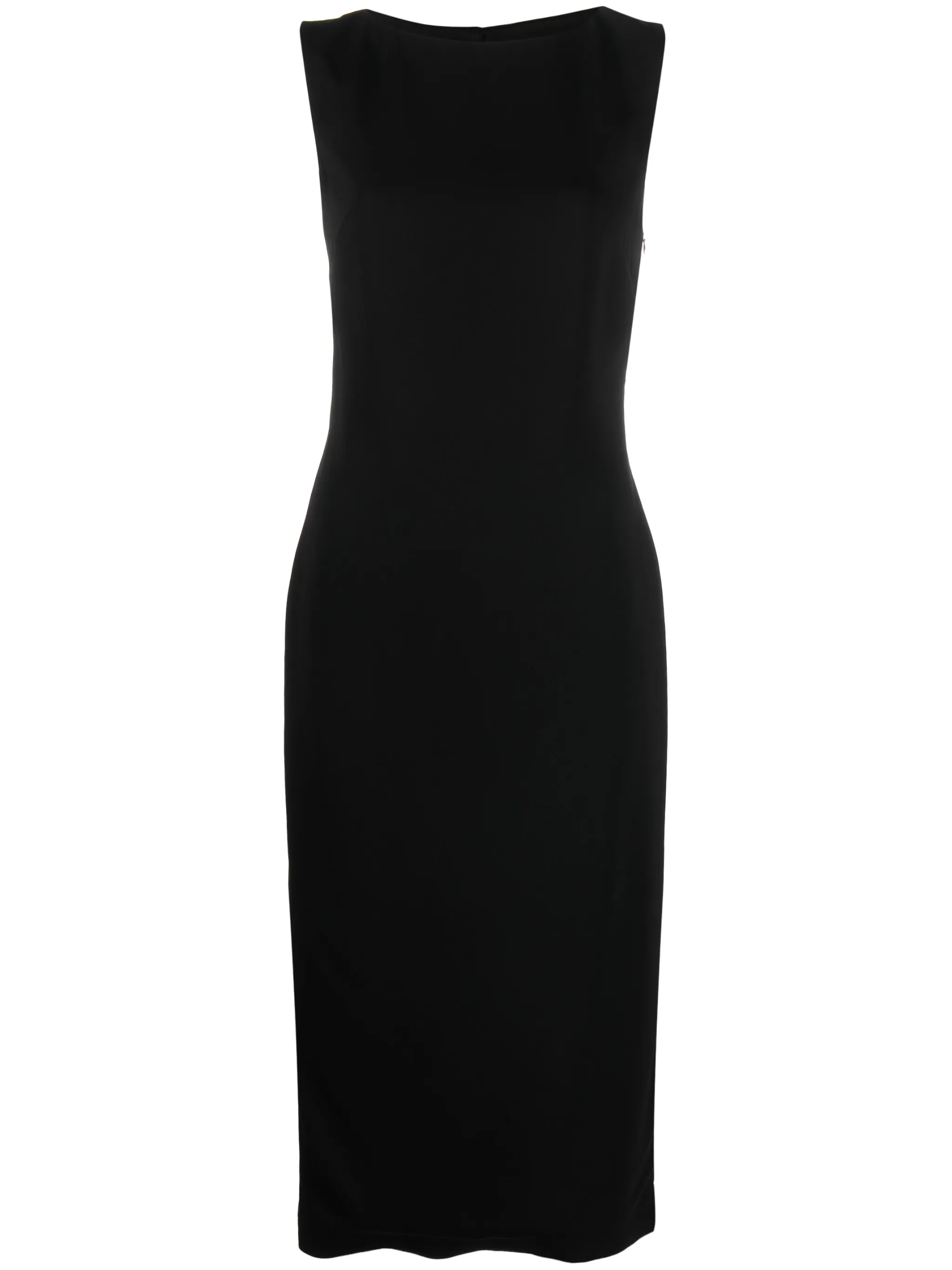 boat-neck sleeveless lyocell dress - Image 1