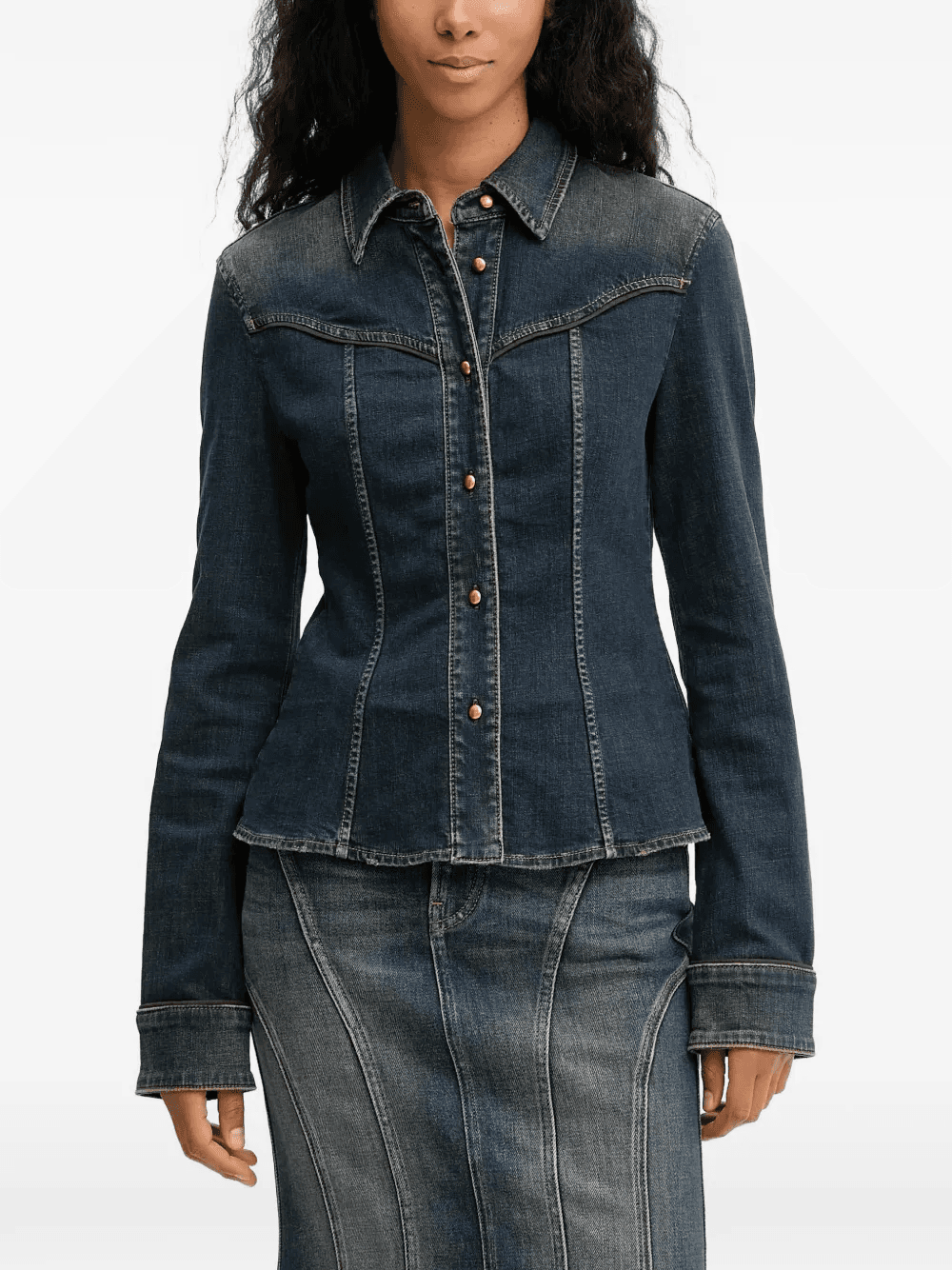 buttoned denim shirt - Image 1