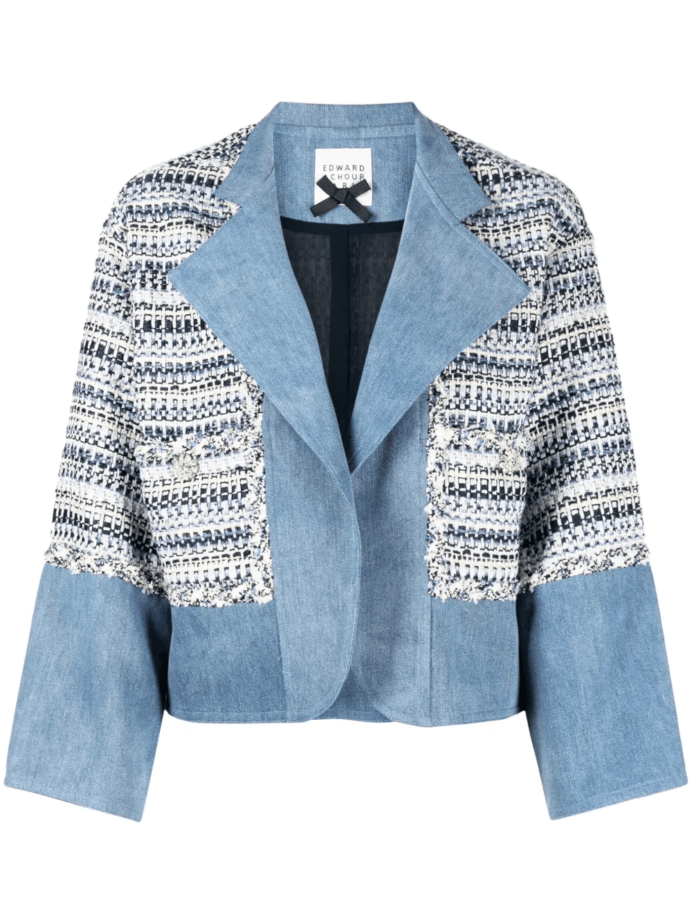 knitted open front jacket - Image 1