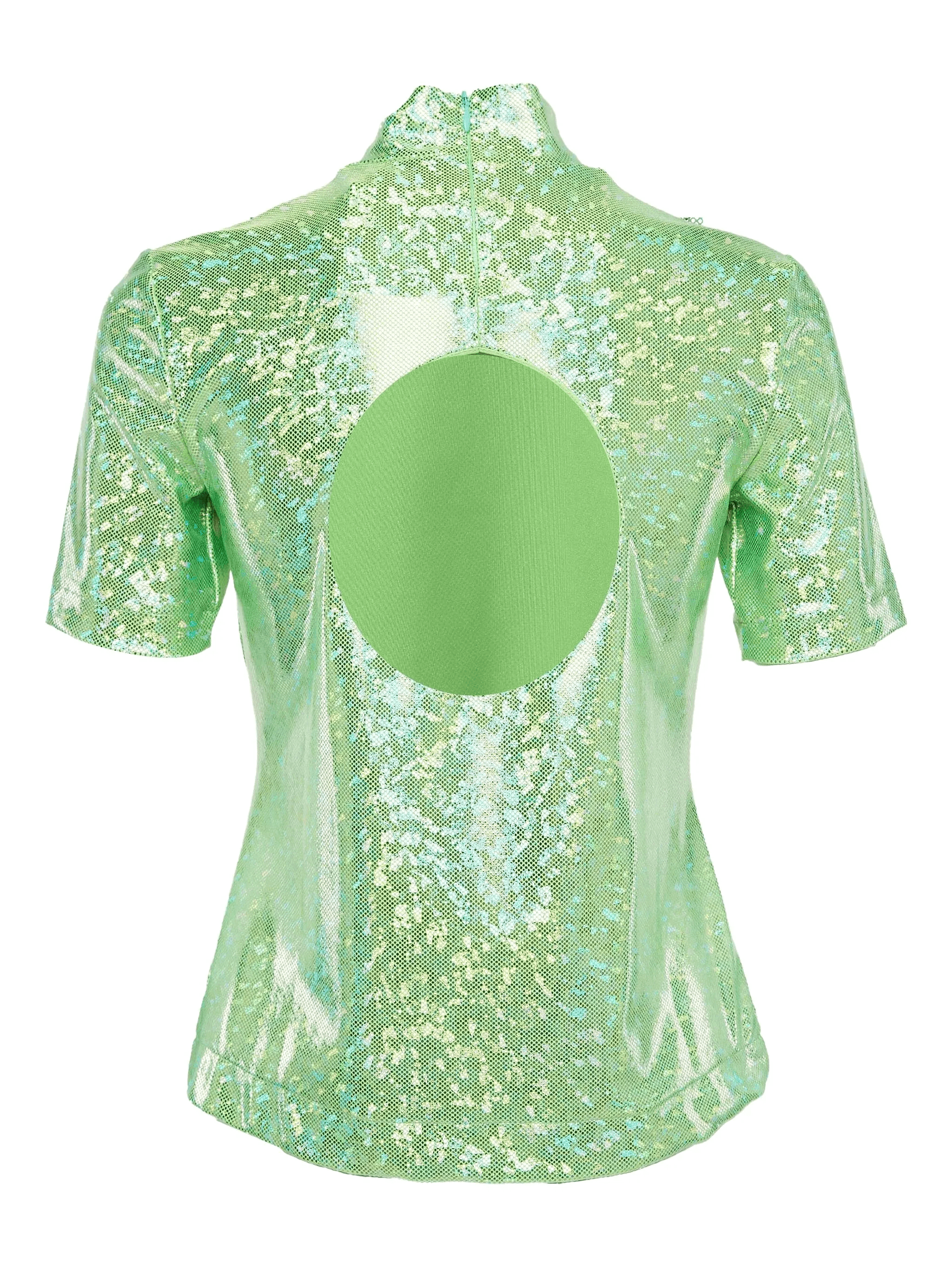 pre-owned mock-neck top - Image 1