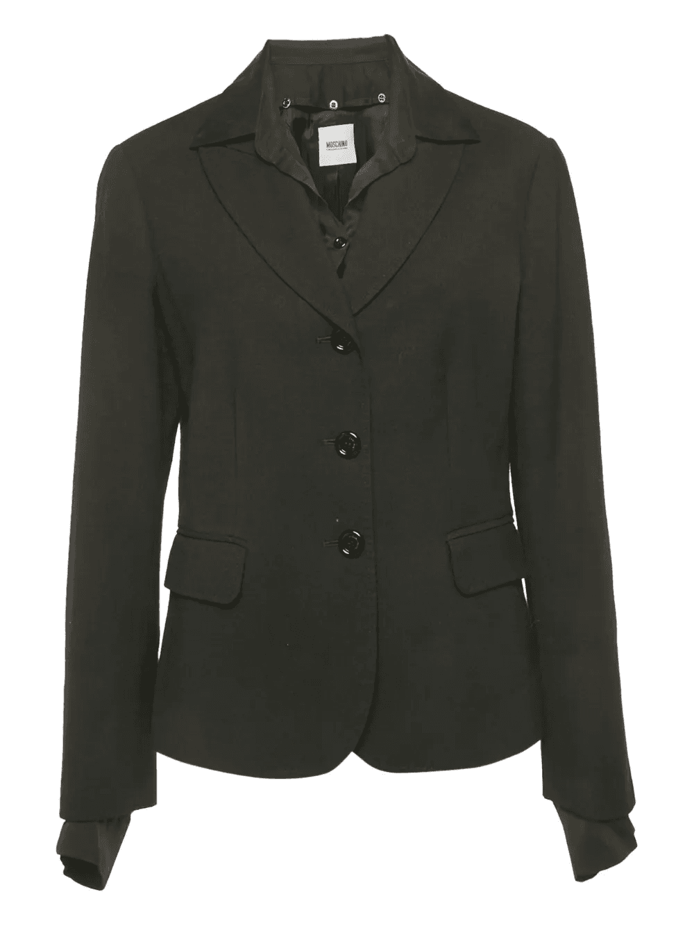 crepe detachable-collar jacket - Image 1