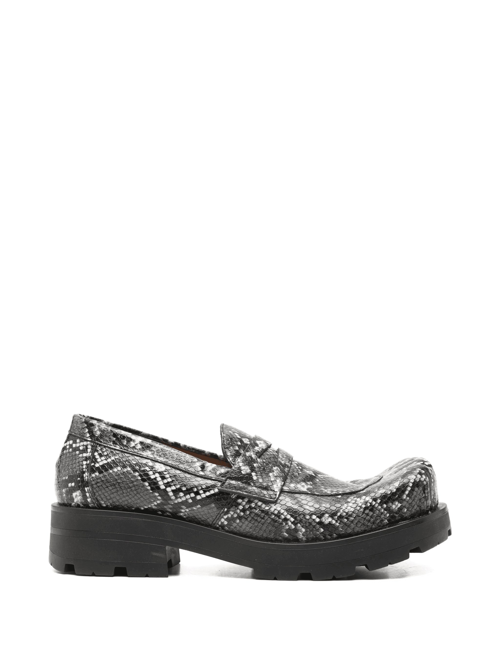 snakeskin-effect loafers - Image 1