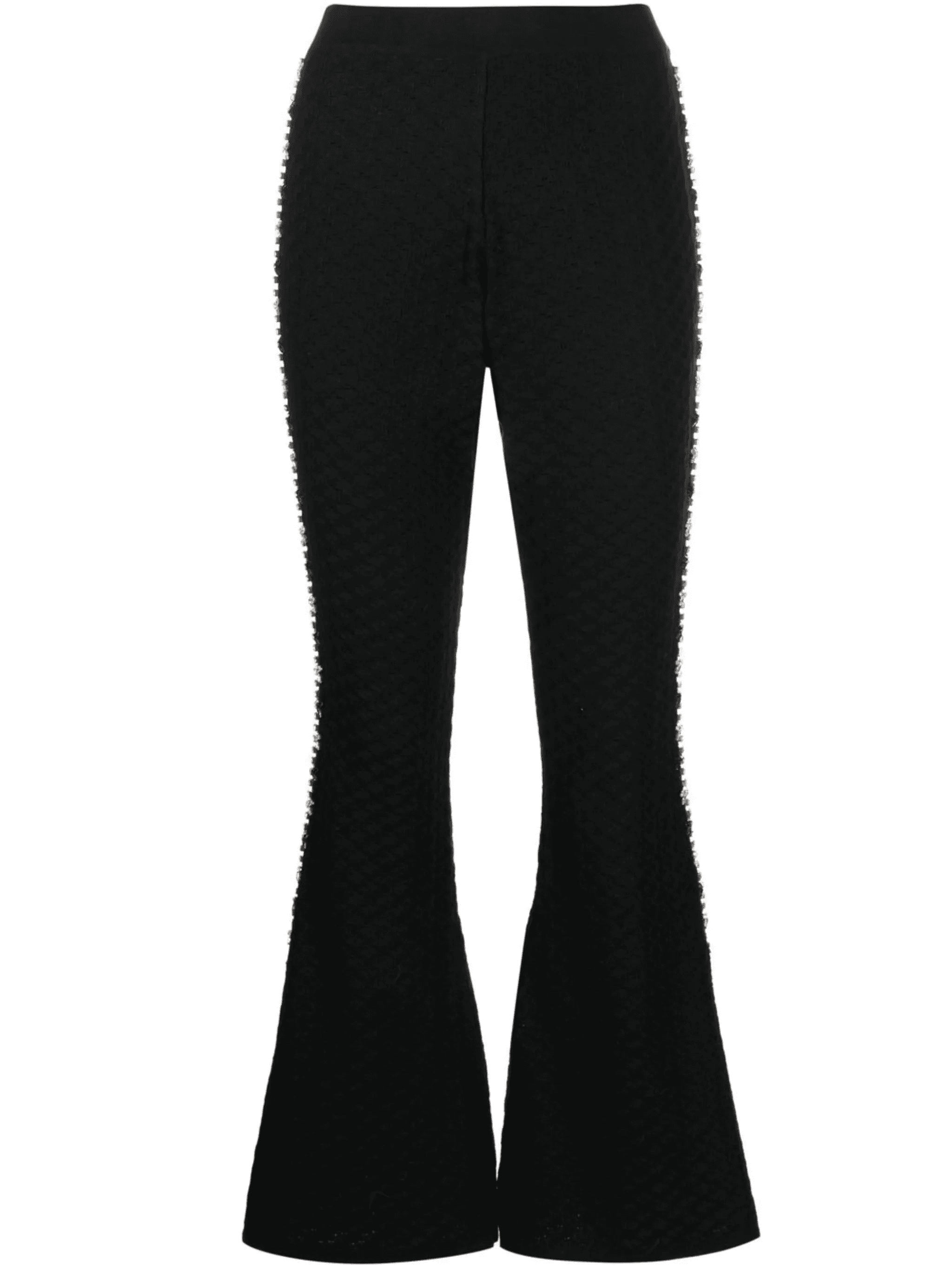 knitted embellished flared trousers - Image 1