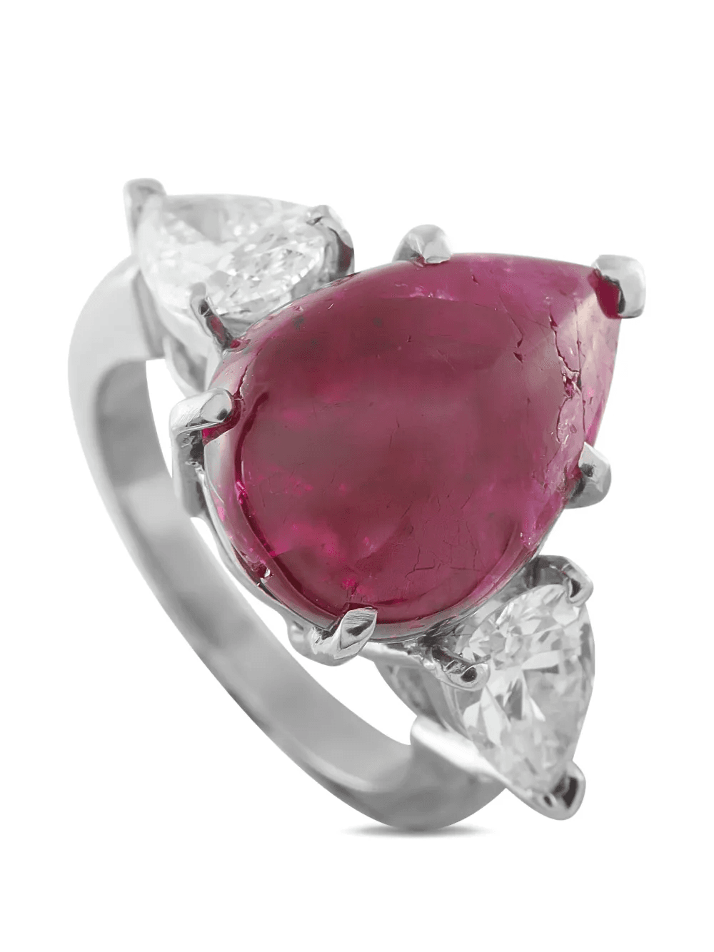 diamond and ruby ring - Image 1