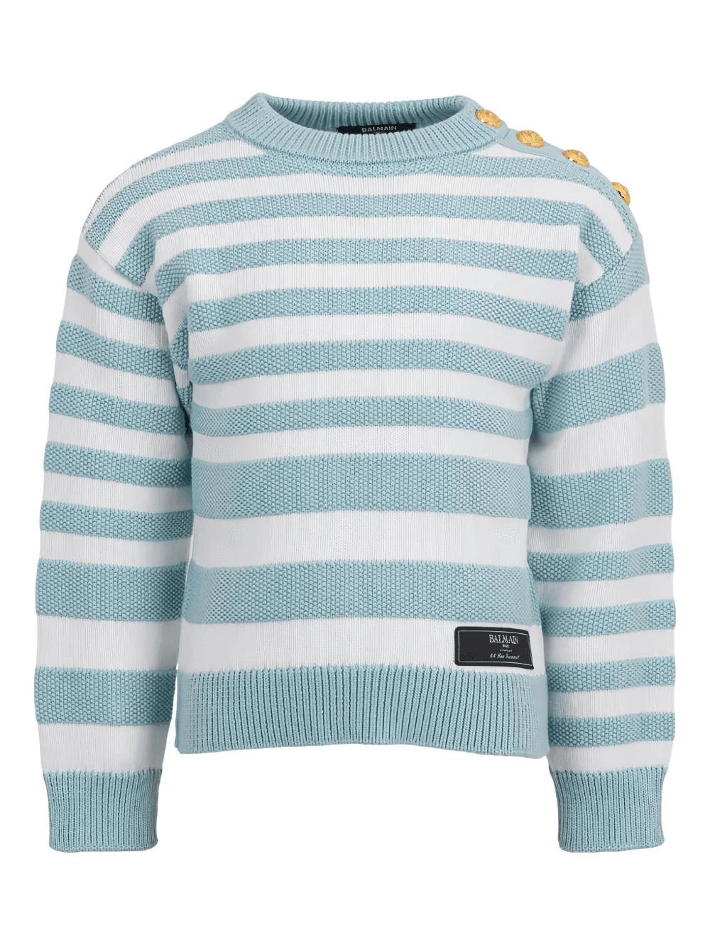striped button-detailed sweater - Image 1