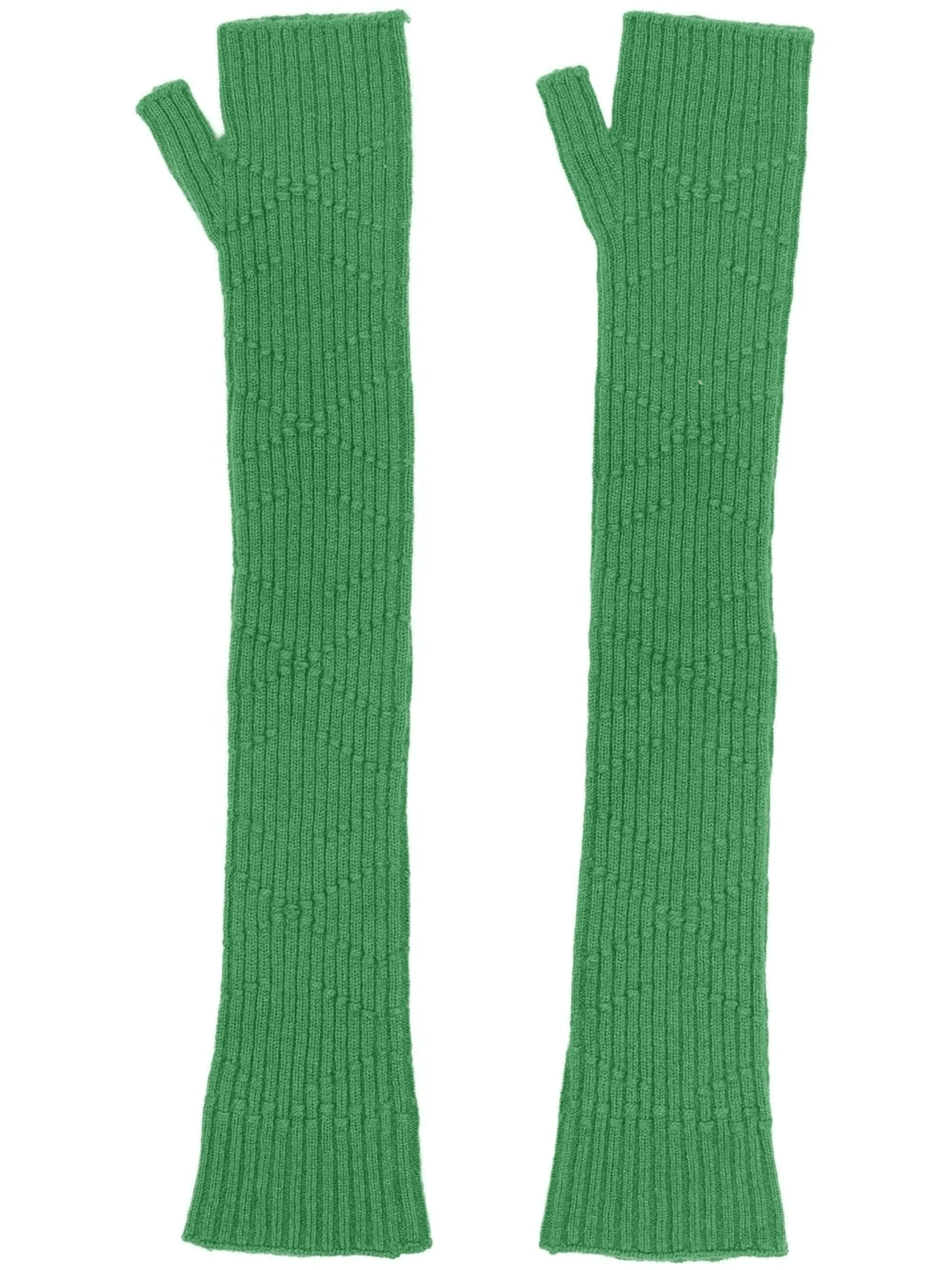 long knit fingerless gloves - Image 1