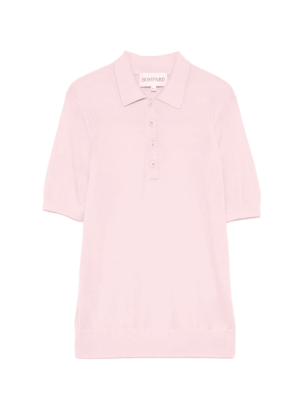 buttoned knitted polo top - Image 1