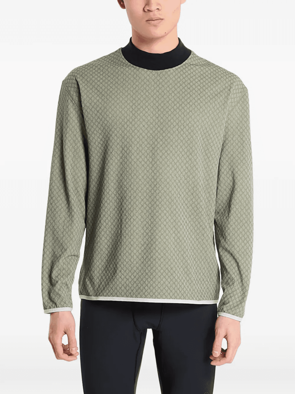 mockneck patterned sweater - Image 1