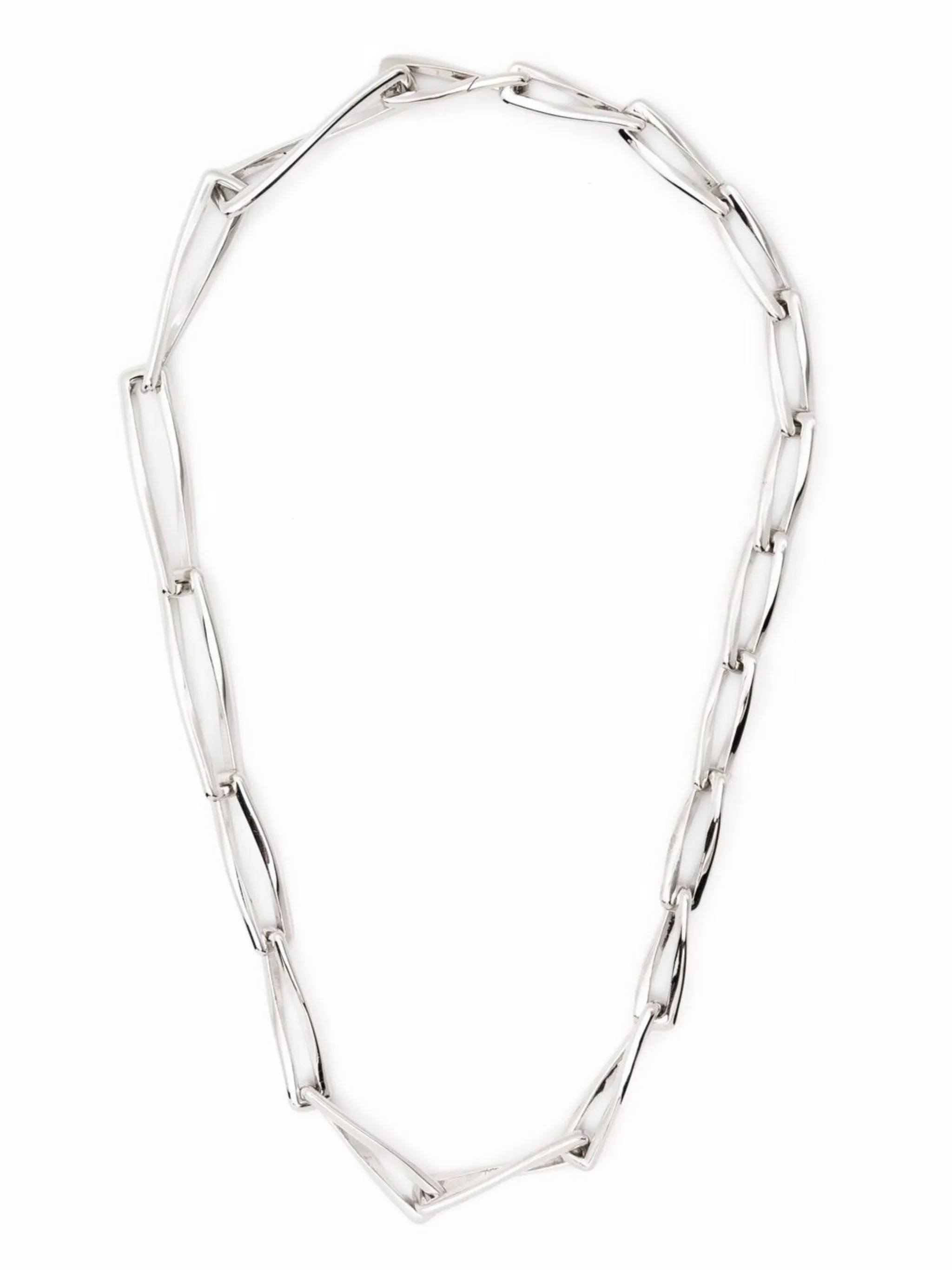 graduated chunky twisted link necklace - Image 1