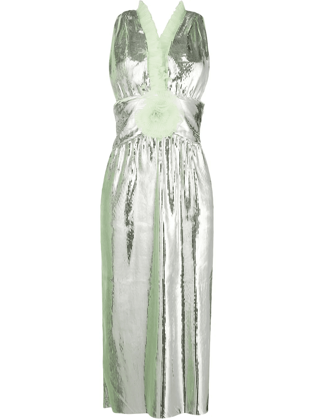 ruffle trim midi dress - Image 1