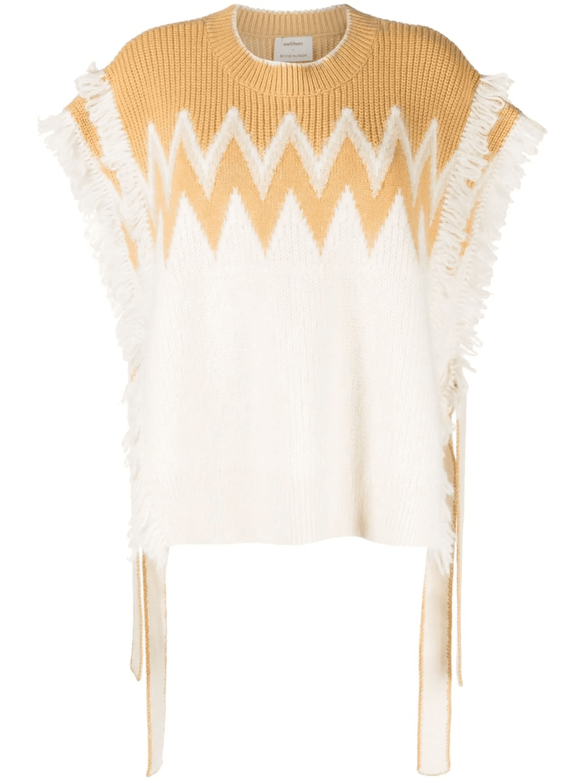 fringe-detail knit top - Image 1