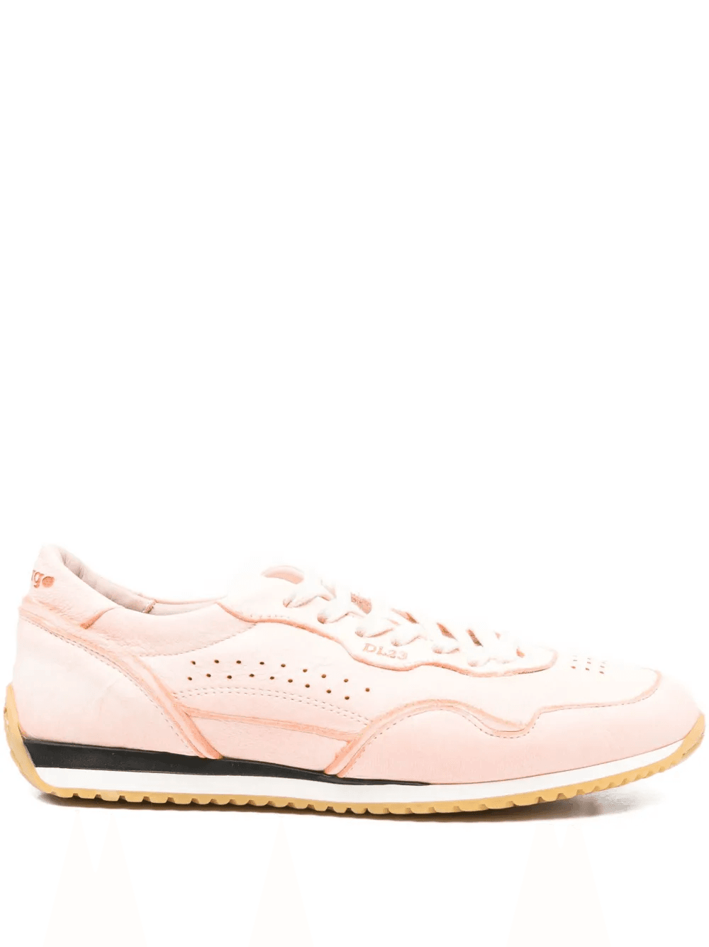 perforated lace-up sneakers - Image 1