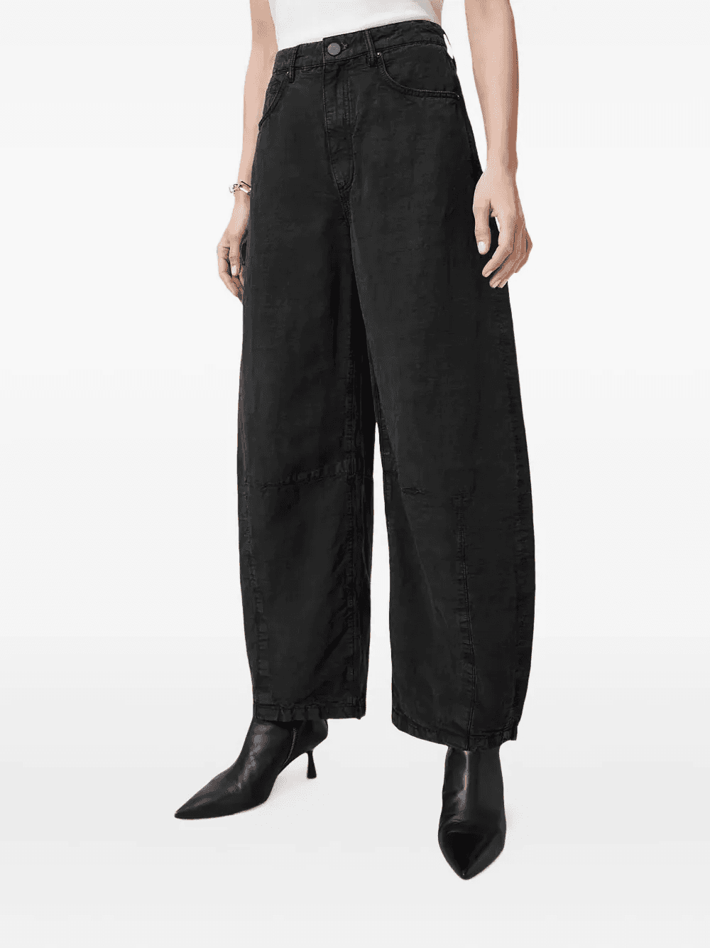 panelled wide-leg jeans - Image 1