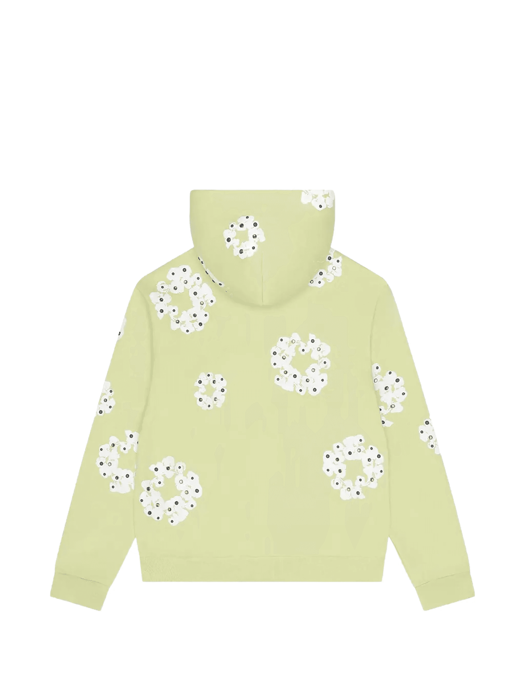 Wreath rhinestone zip-up hoodie - Image 1