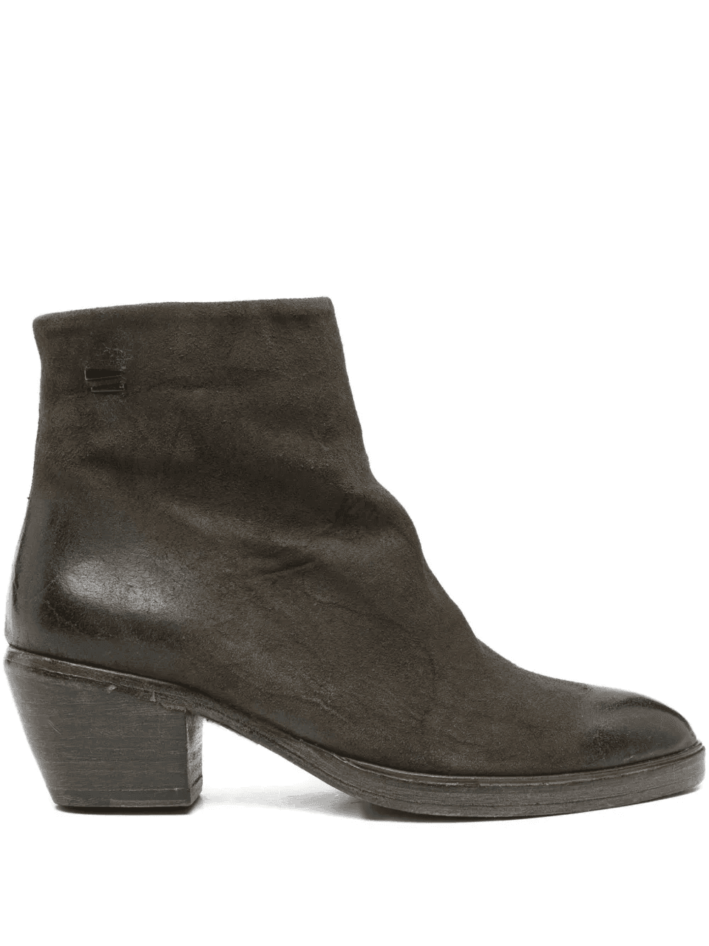 zip-detail suede boots - Image 1
