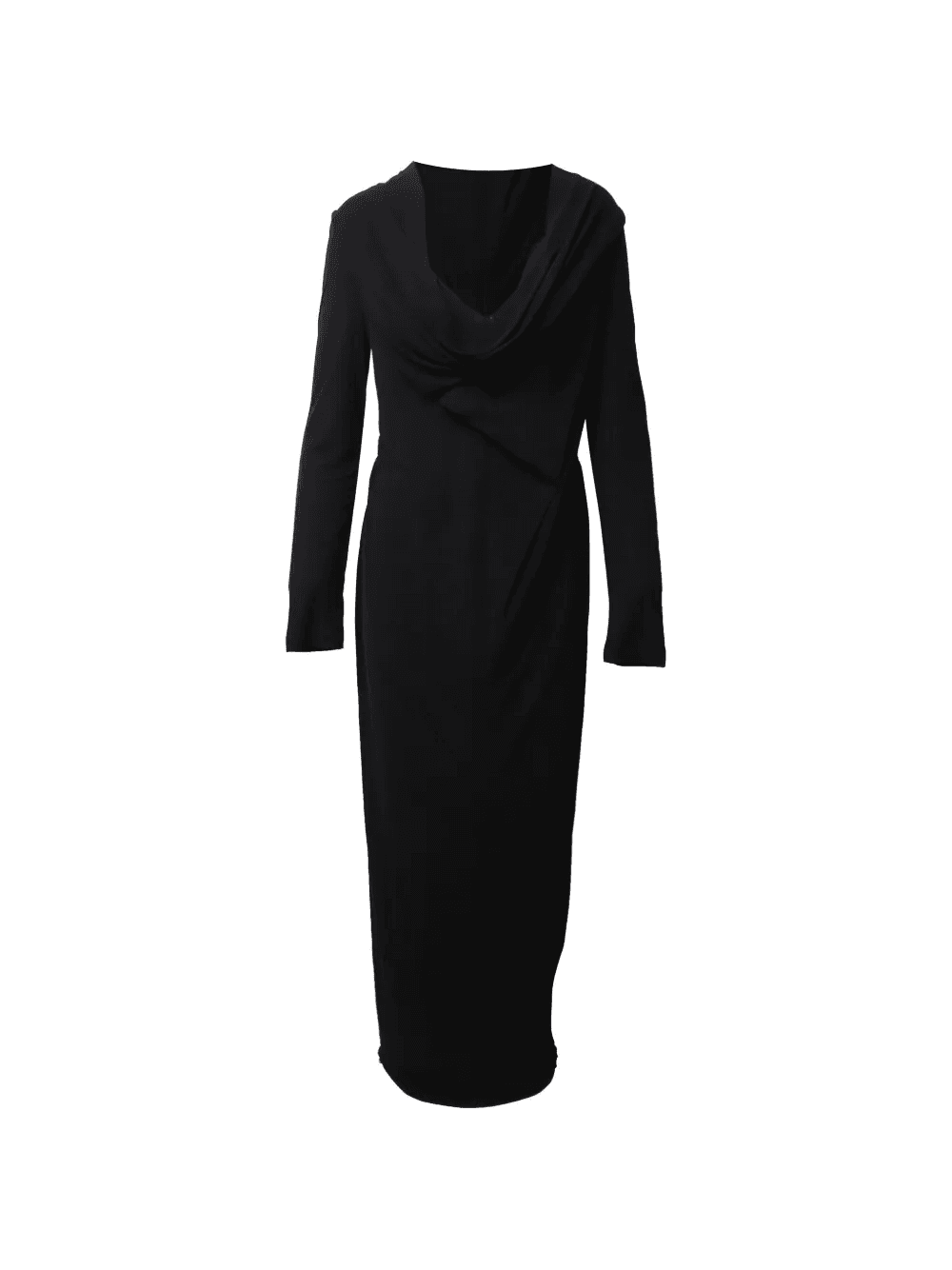 Draped lace back detail dress - Image 1