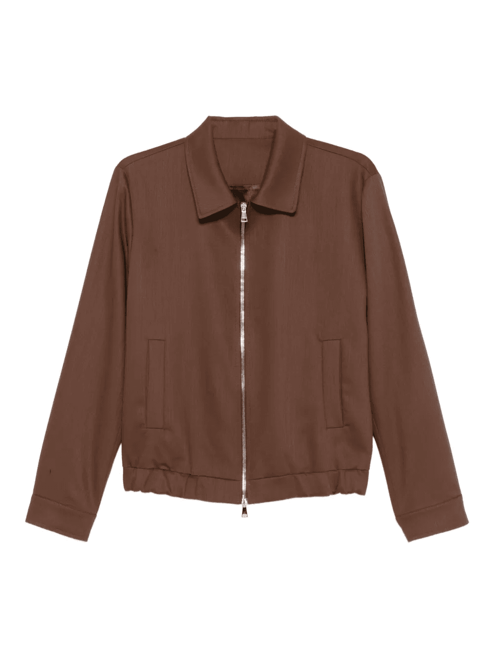 zip-front shirt jacket - Image 1