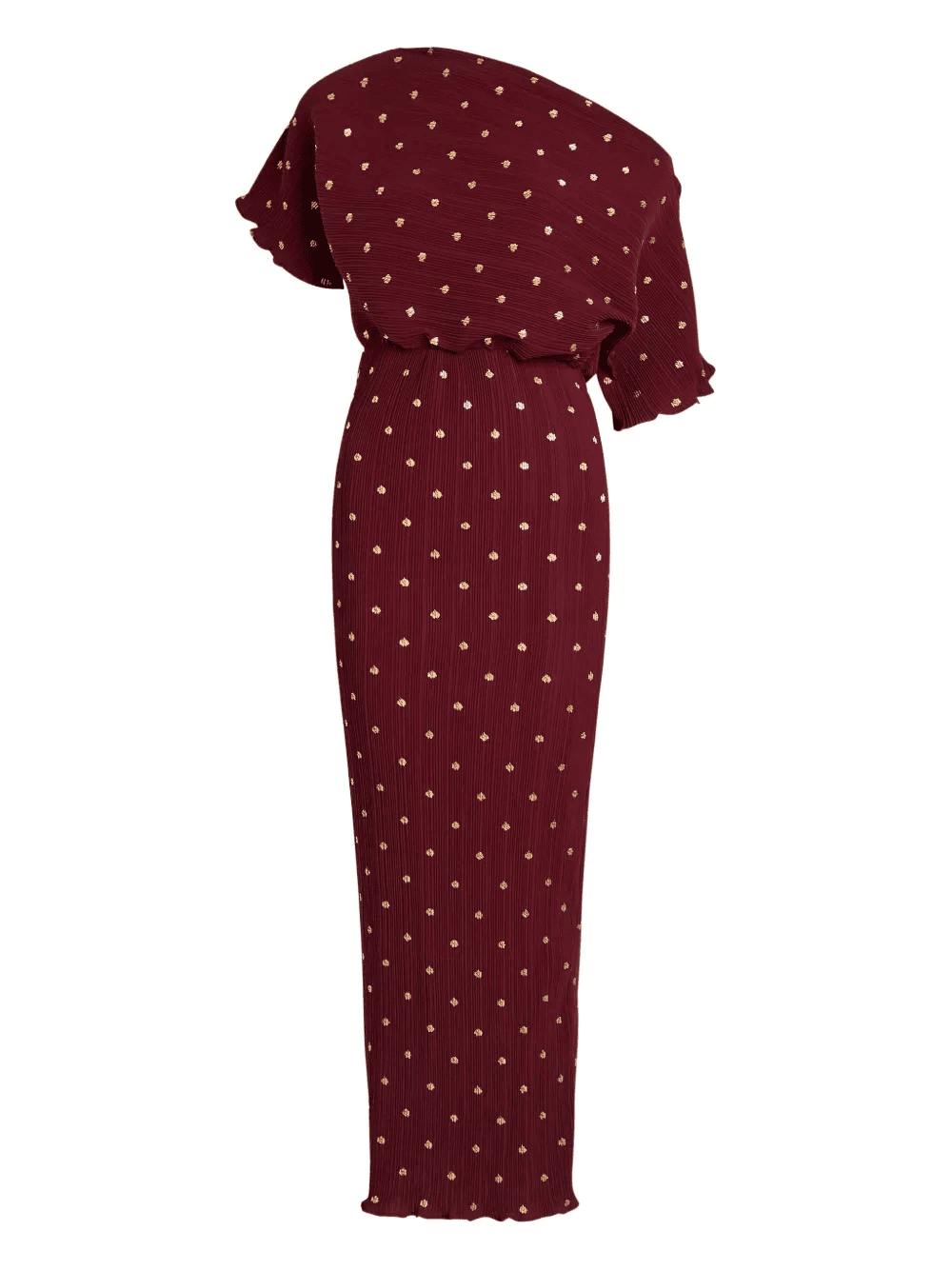 Tilly one-shoulder polka-dot maxi dress - Image 1