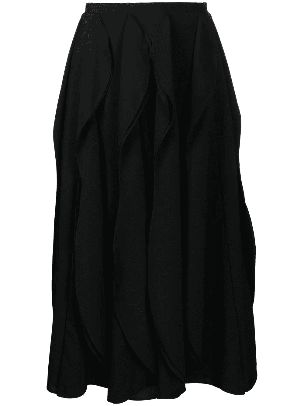 draped midi skirt - Image 1