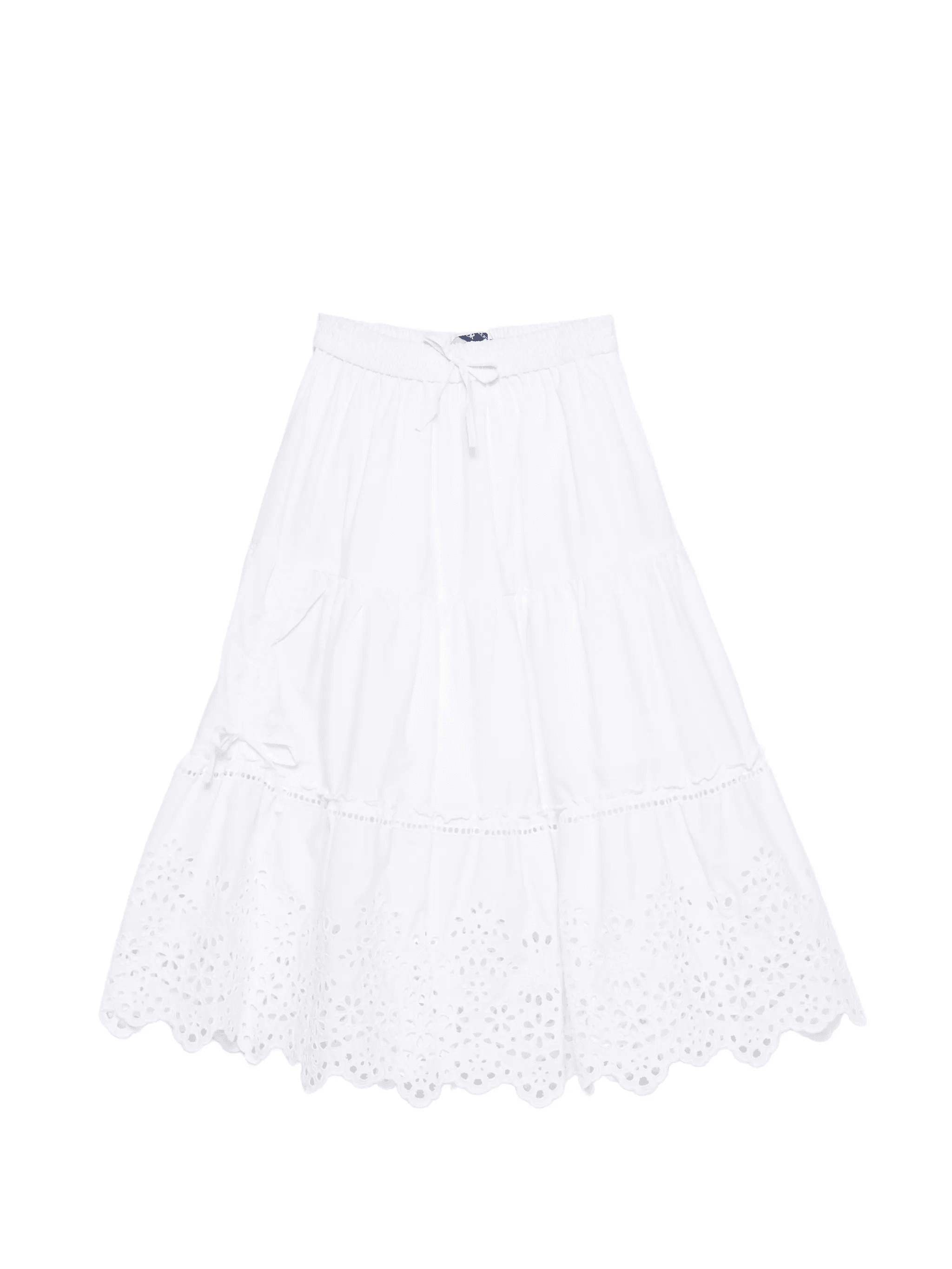 tiered eyelet skirt - Image 1