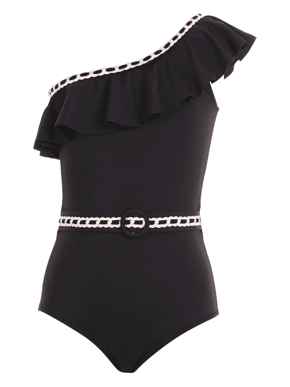 ruffle-detail swimsuit - Image 1