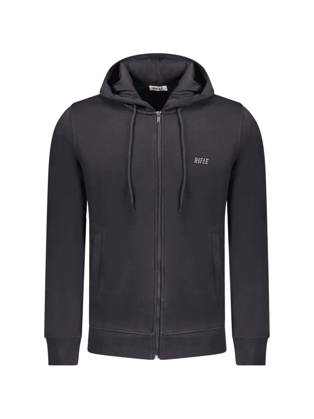 logo-print zip-up hoodie - Image 1