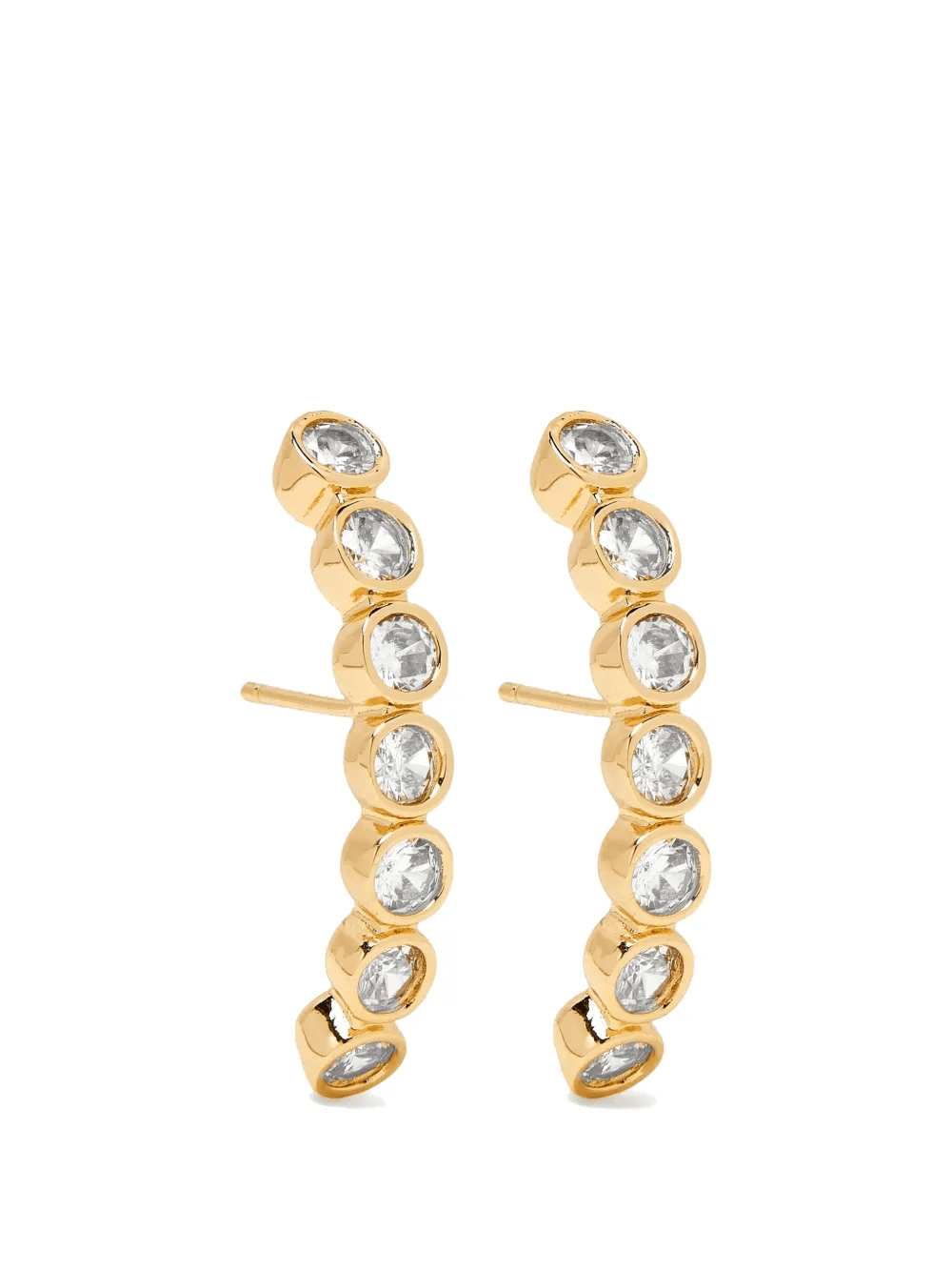 Averto crystal plated stud earrings - Image 1
