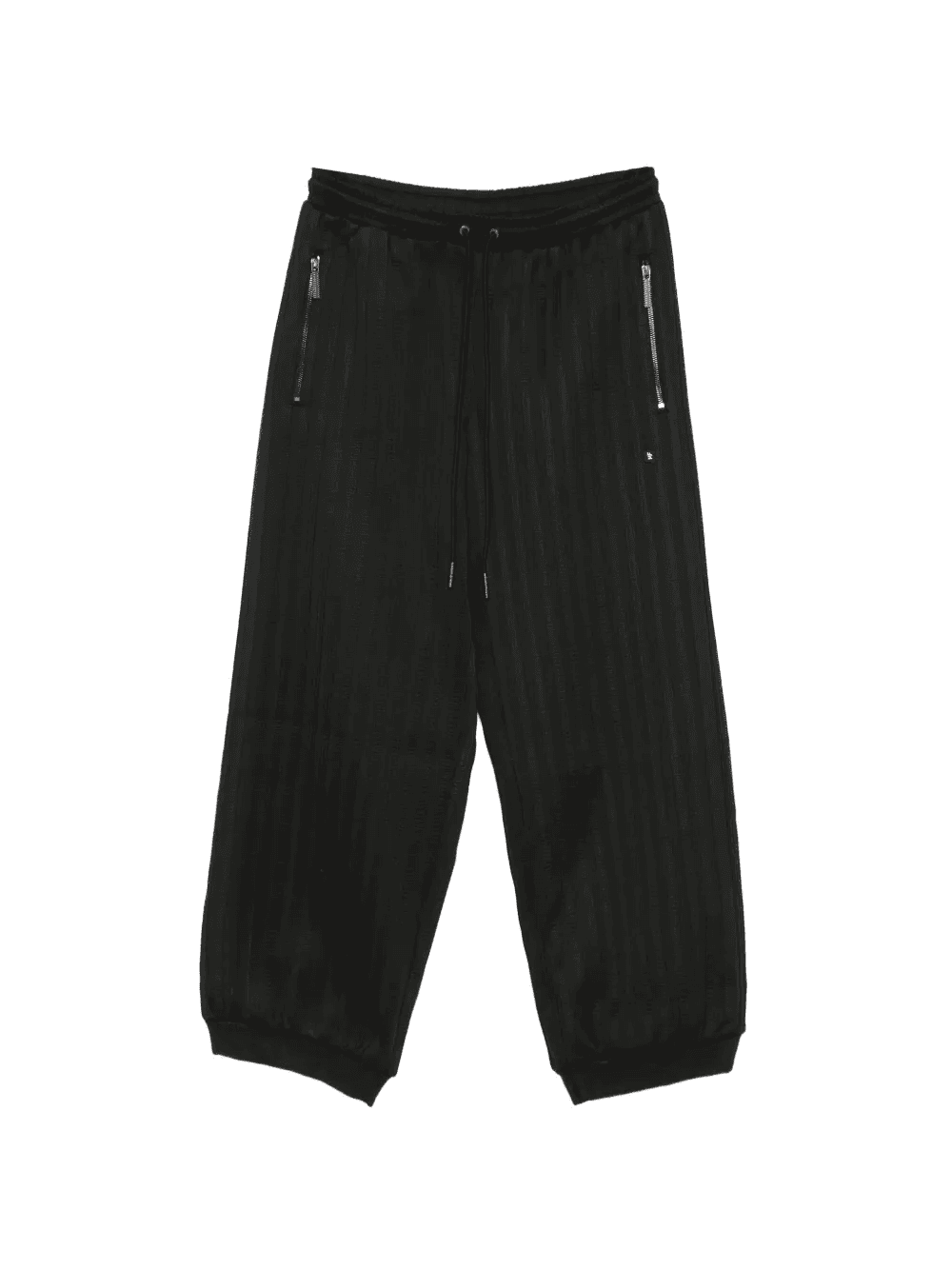 zip striped trousers - Image 1
